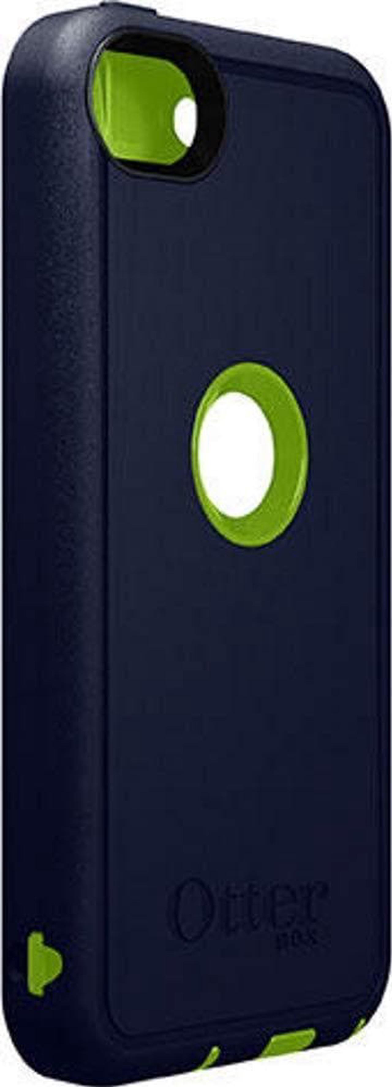 Alt view image 4 of 4 - OtterBox Defender Case for Apple iPod Touch 5th and 6th Generation - Bulk Packaging - Glow Green / Admiral Blue
