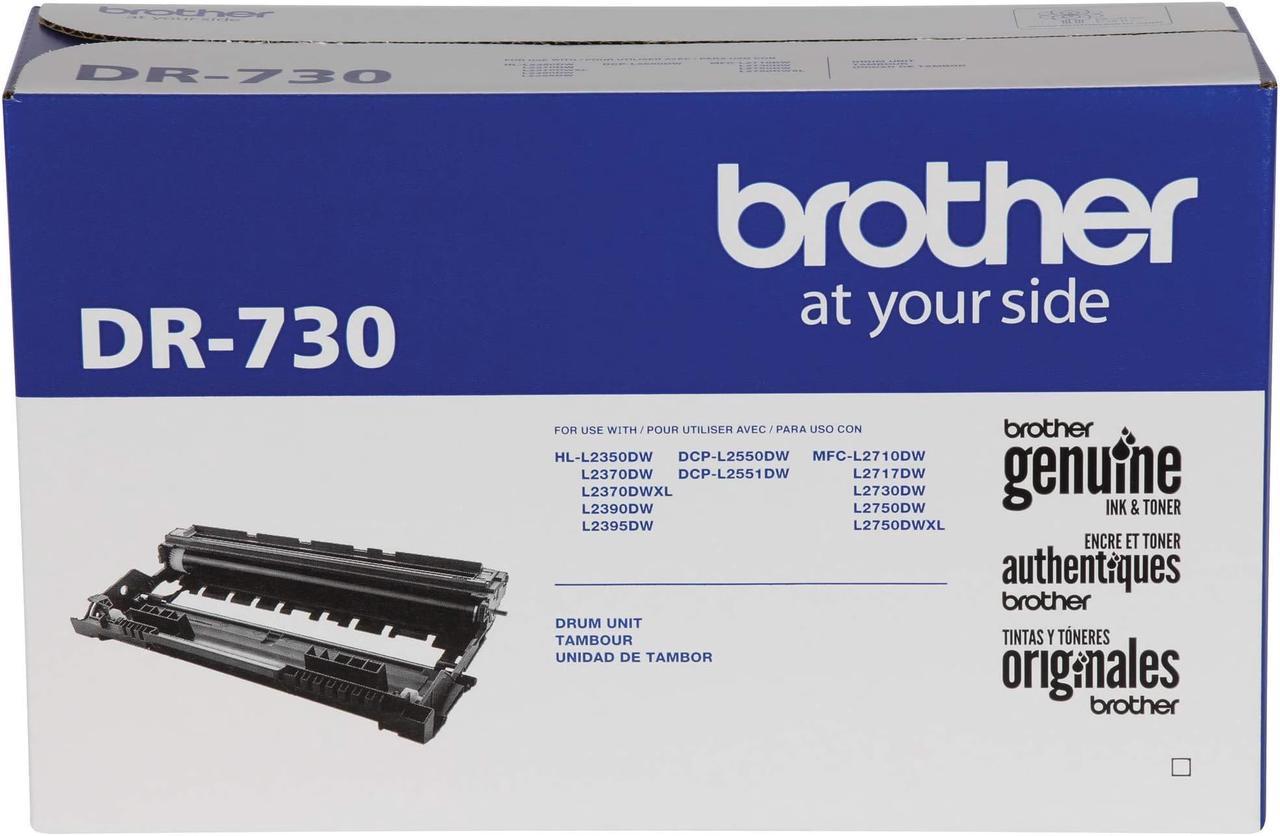 Brother Genuine Drum Unit, DR730, Seamless Integration, Yields Up to 12,000 Pages, Black (Drum unit, NOT toner)