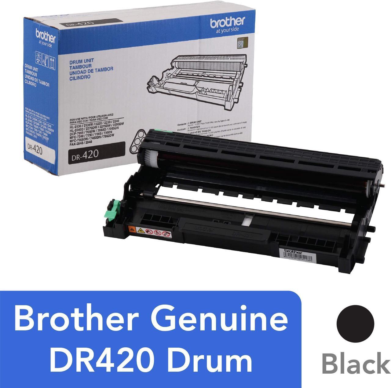 Brother DR-420 DCP-7060 7065 IntelliFax-2840 2940 HL-2220 2230 2240 2270 2275 2280 MFC-7240 7360 7365 7460 7860 Drum Unit in Retail Packaging