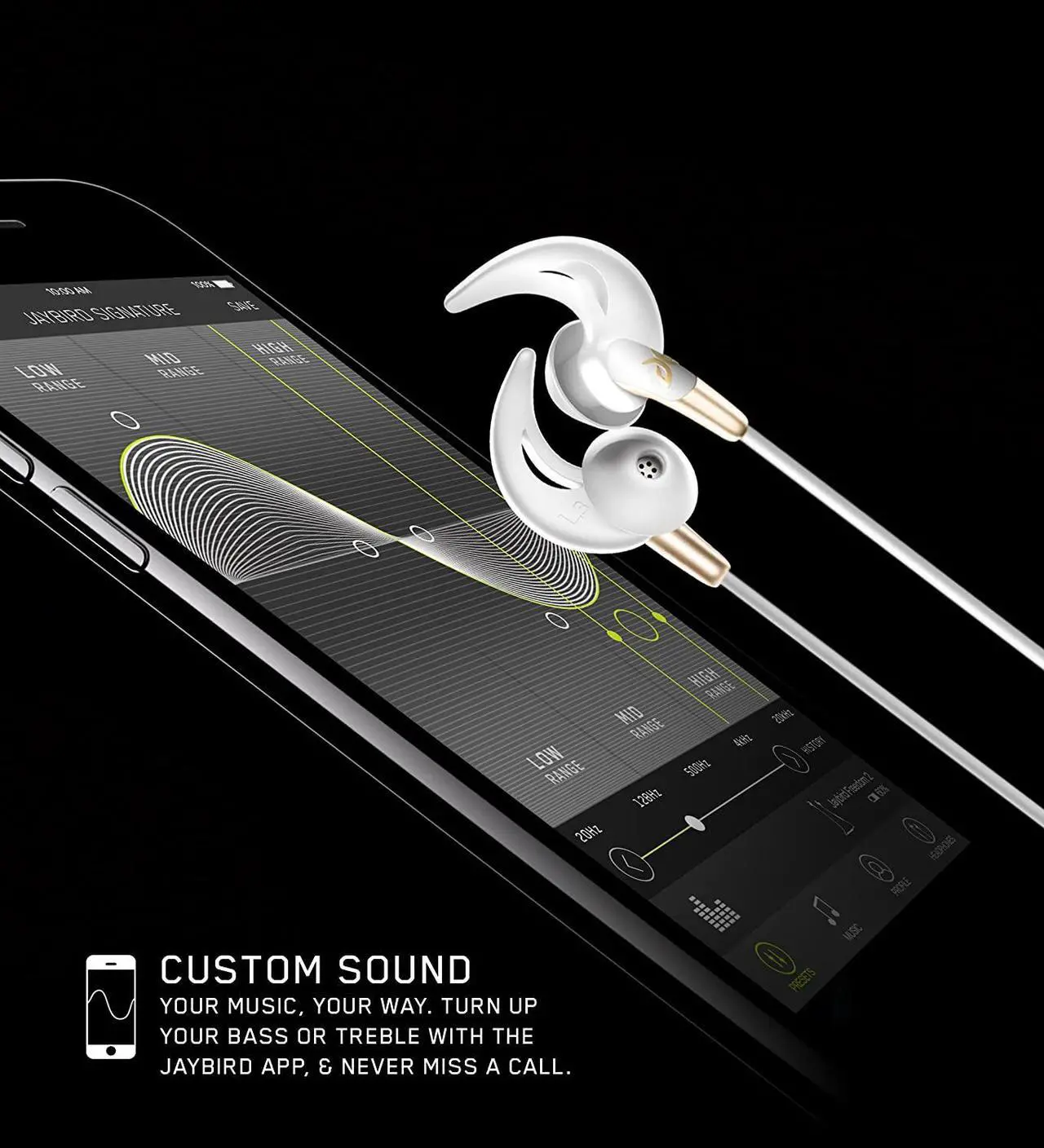 Alt view image 5 of 5 - Jaybird F5-S-G-12PK-T Freedom F5 Wireless Bluetooth Earphones with Mic - Gold