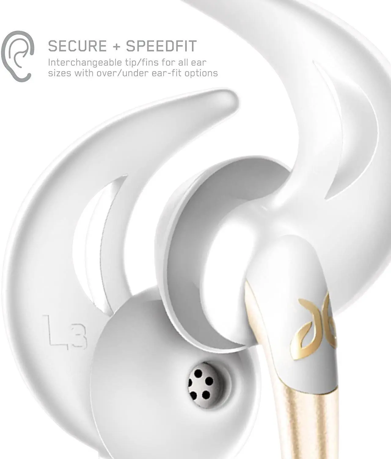 Alt view image 4 of 5 - Jaybird F5-S-G-12PK-T Freedom F5 Wireless Bluetooth Earphones with Mic - Gold
