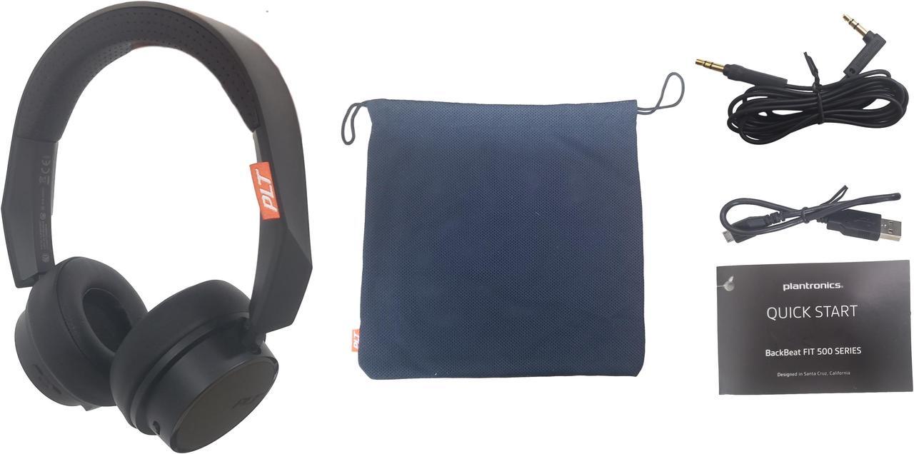Alt view image 3 of 4 - Plantronics - BackBeat FIT 505 Wireless On-Ear Headphones - Black