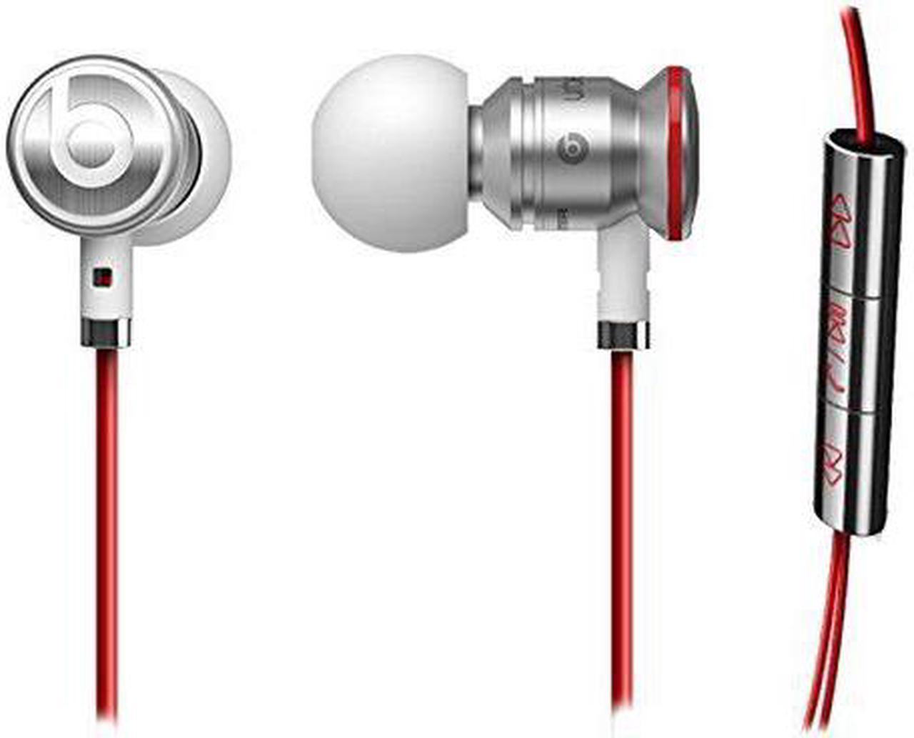 NEW Genuine Urbeats Beats By Dr Dre In Ear Headset Earphones + Pouch - White/Red (NON RETAIL PACKAGING)