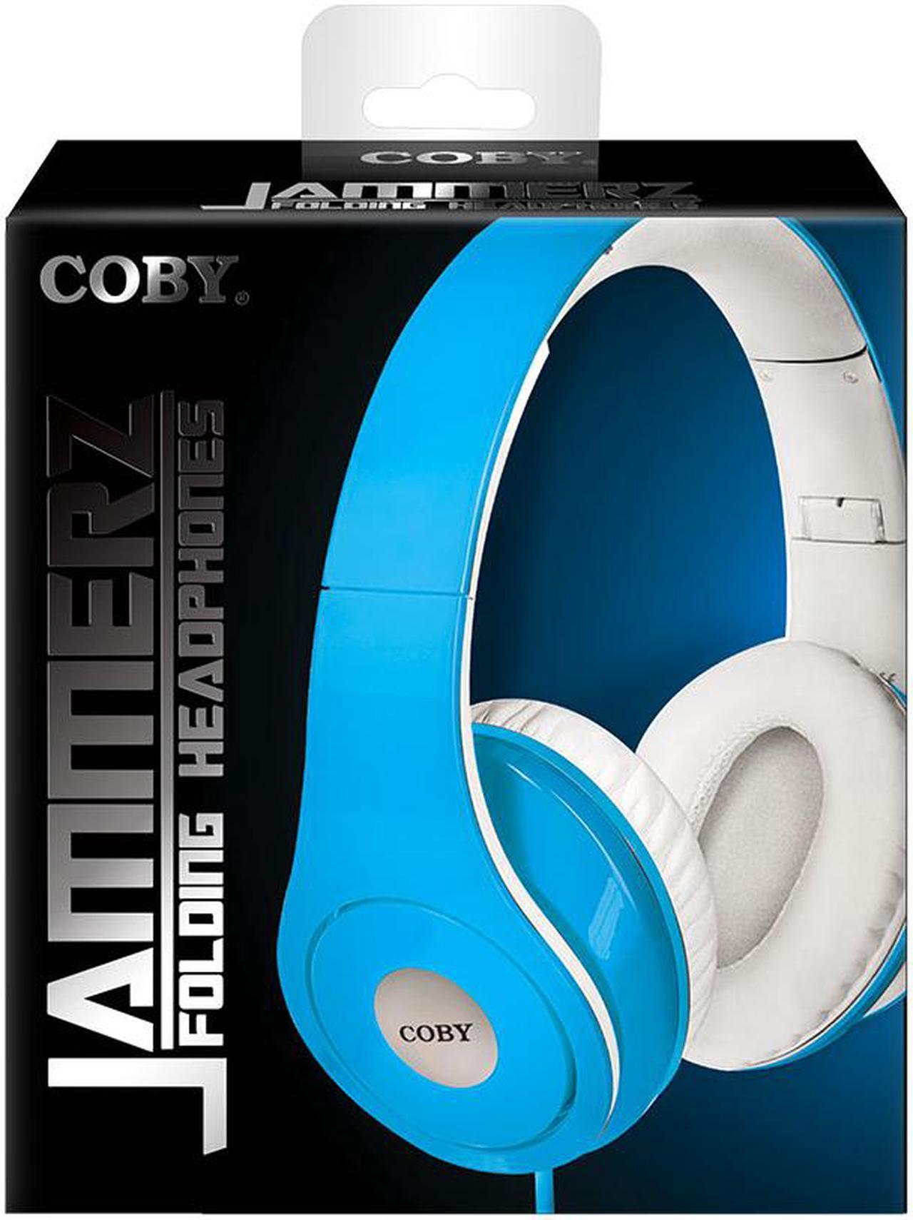 Coby Jammerz Folding Headphones CVH-803-BLU Blue