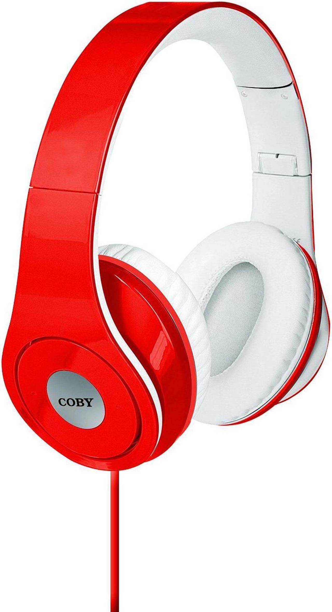 Coby Jammerz Folding Headphones CVH-803-RED -Red