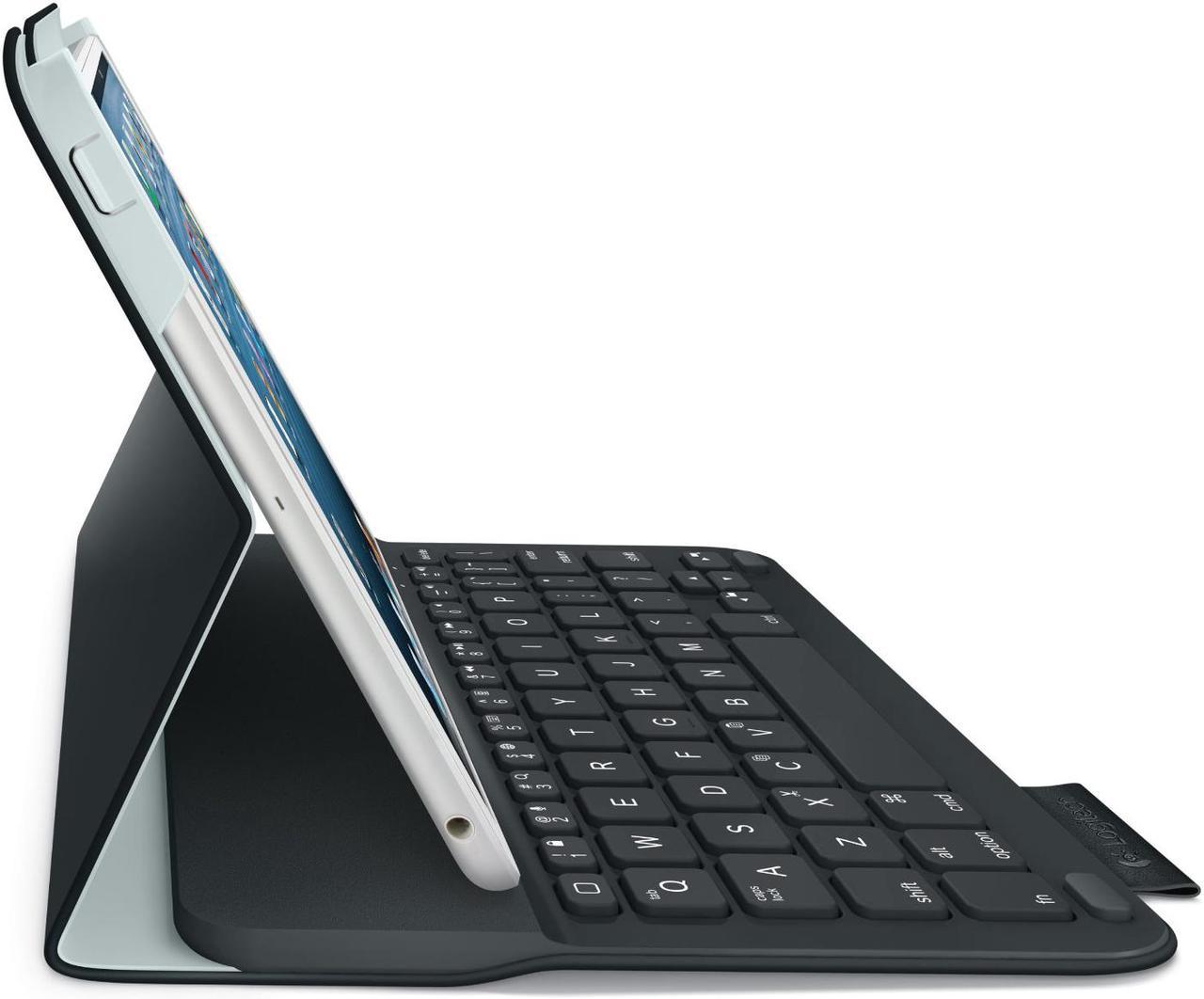 Logitech Wireless Ultrathin Keyboard Folio Case for iPad Mini 1, 2, 3- Carbon Black 920005893 [Non-Retail Packaging]