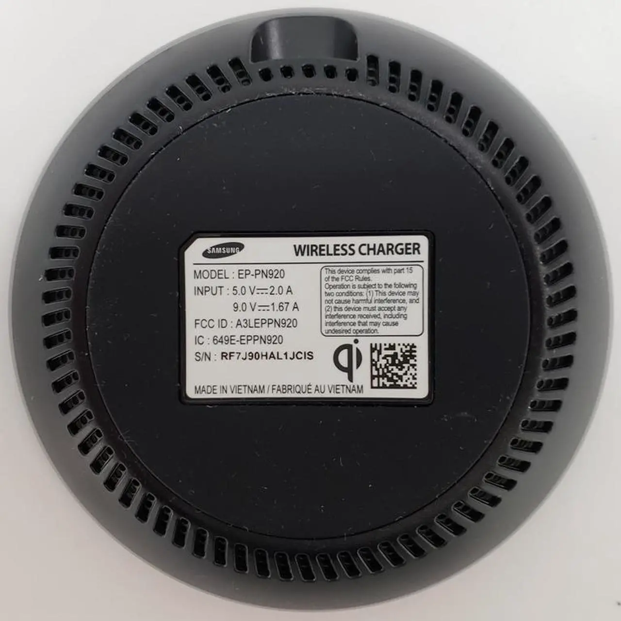 Alt view image 5 of 7 - Samsung EP-PN920 Qi Wireless Fast Charger Pad Special Edition Wall Charger - Blue