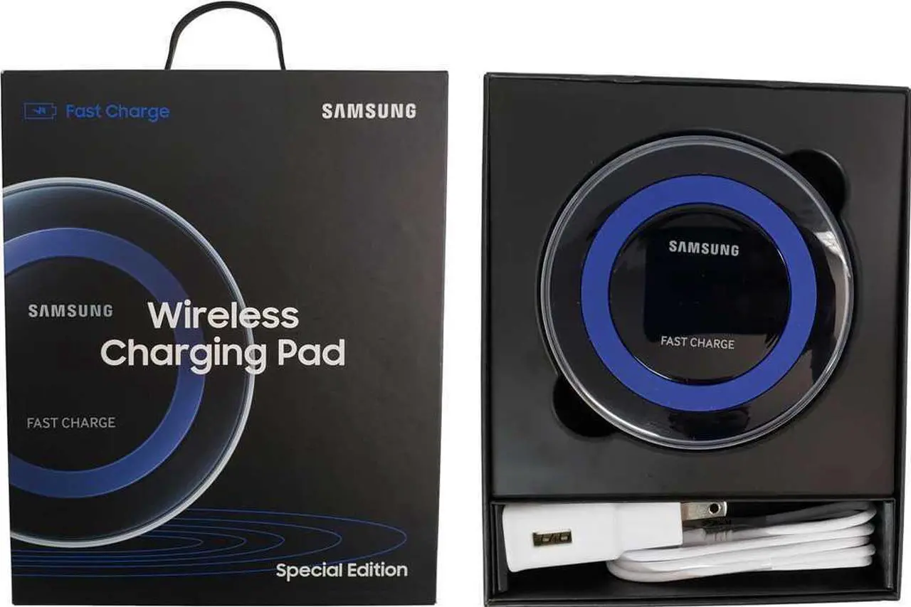 Alt view image 3 of 7 - Samsung EP-PN920 Qi Wireless Fast Charger Pad Special Edition Wall Charger - Blue
