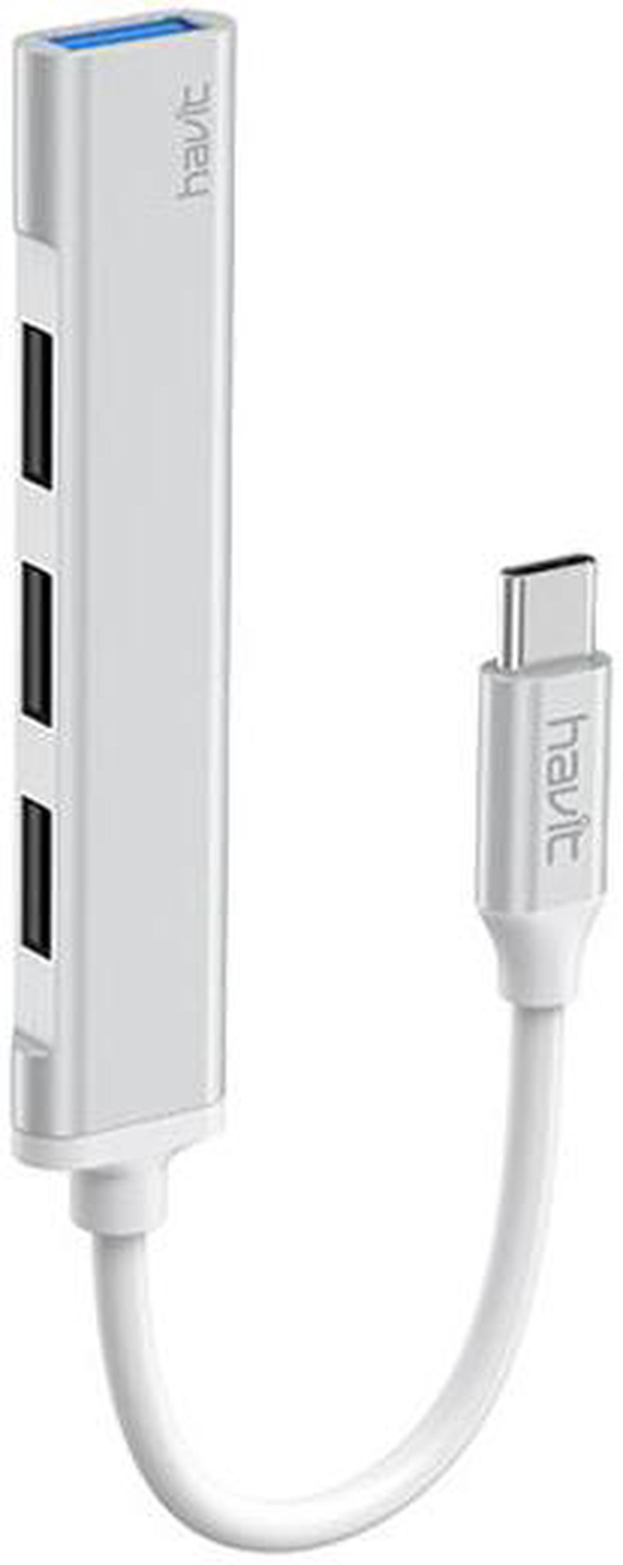 Havit HB41 Type-C to USB2.0 & USB3.0, 5G Gbps fast 4x port Hub_Silver