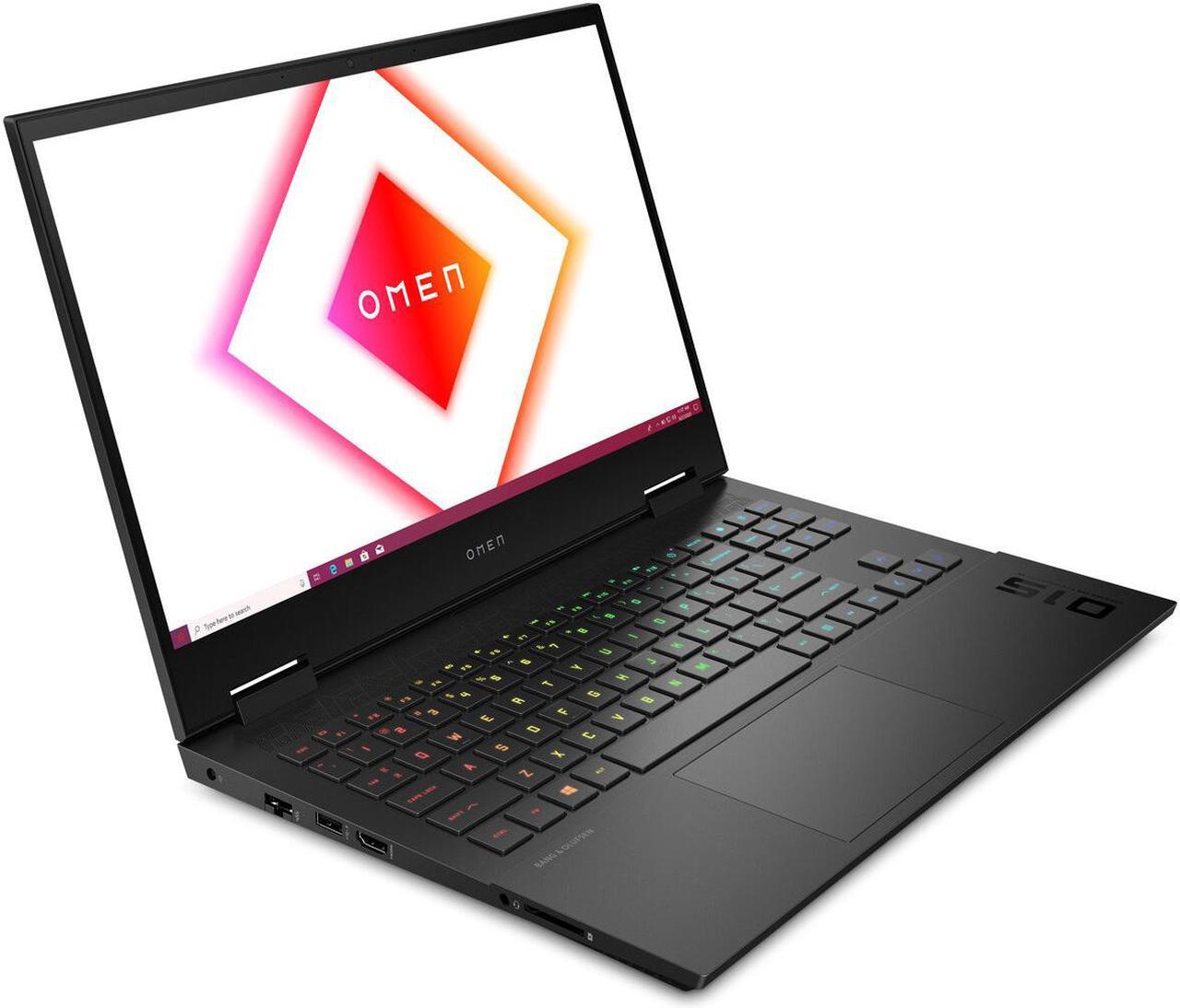 Alt view image 2 of 6 - HP OMEN 15-EN0013DX Gaming and Entertainment Laptop (AMD Ryzen 7 4800H 8-Core, 64GB RAM, 1TB m.2 SATA SSD, 15.6" Full HD (1920x1080), NVIDIA GTX 1660 Ti, Wifi, Bluetooth, Webcam, Win 10 Pro)