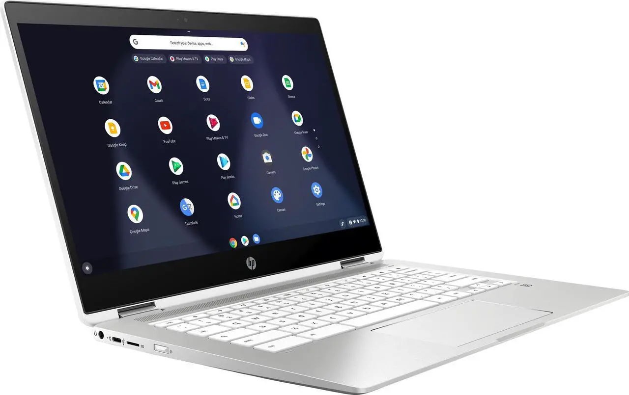 Alt view image 3 of 3 - HP - 2-in-1 14" Touch-Screen Chromebook - Intel Celeron - 4GB Memory - 32GB eMMC Flash Memory - Ceramic White (14B-CA0013DX)