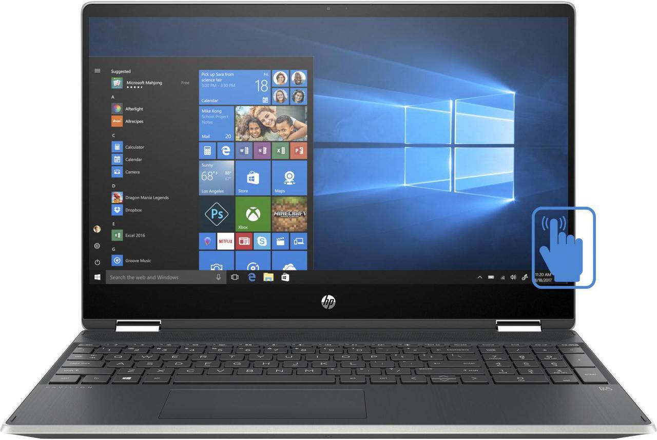 Main image of HP Pavilion 15-dq1020nr Home & Business Laptop (Intel i5-10210U 4-Core, 32GB RAM, 8TB PCIe SSD, 15.6" Touch  HD (1366x768), Intel UHD Graphics, Active Pen, Wifi, Bluetooth, Webcam, Win 10 Home)