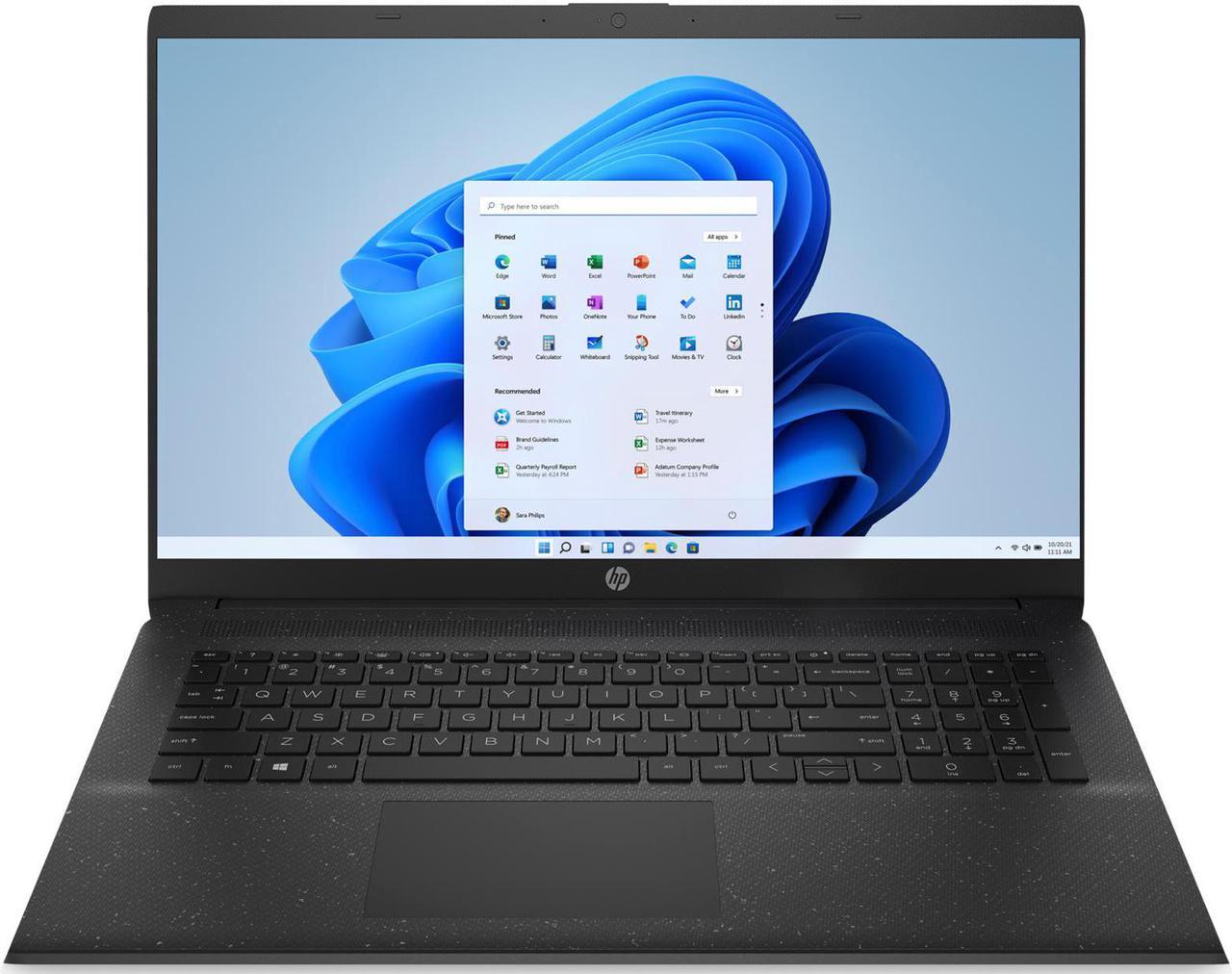 HP 17t-cn000 Home & Business Laptop (Intel i7-1165G7 4-Core, 17.3" 60Hz HD+ (1600x900), Intel Iris Xe, 16GB RAM, 512GB PCIe SSD + 1TB  HDD, Wifi, USB 3.2, HDMI, Webcam, Bluetooth, Win 10 Pro)