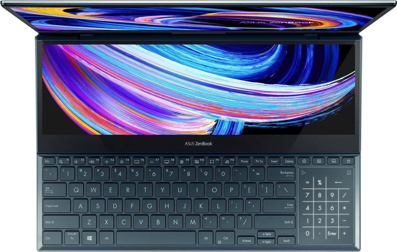 Alt view image 3 of 7 - ASUS Zenbook Pro Duo 15 OLED Home & Business Laptop (Intel i9-12900H 14-Core, 15.6" 60 Hz Touch 4K Ultra HD (3840x2160), GeForce RTX 3060, 32GB LPDDR5 4800MHz RAM, Win 11 Pro) with DV4K Dock