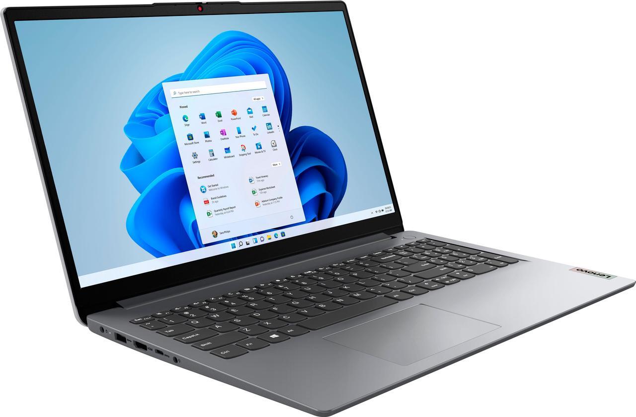 Alt view image 2 of 7 - Lenovo Ideapad 1 Home & Business Laptop (AMD Ryzen 7 5700U 8-Core, 15.6" 60Hz Touch Full HD (1920x1080), AMD Radeon, 12GB RAM, 512GB SSD, Wifi, USB 3.2, HDMI, Webcam, Win 11 Home S-Mode)