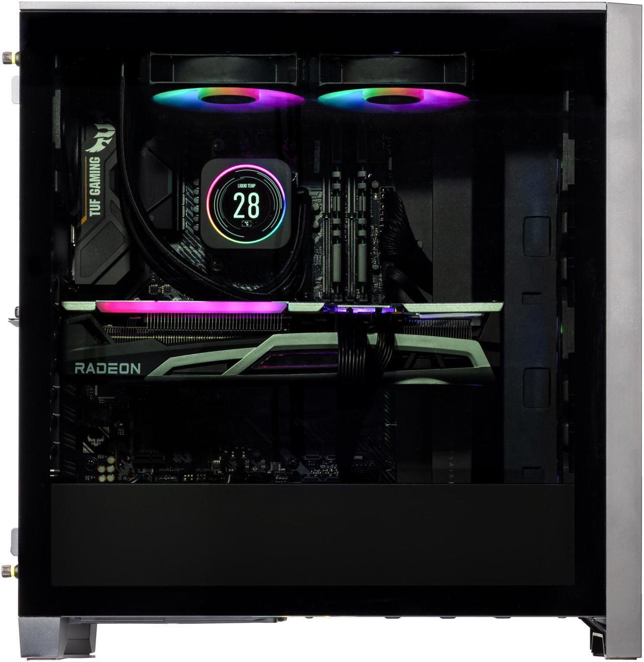 Alt view image 3 of 7 - Velztorm Tentorix Custom PC Gaming Tower (240 mm AIO, AMD Ryzen 7 5800X3D 8-Core, Radeon RX 6900 XT 16GB, 64GB DDR4, 1TB PCIe SSD + 1TB HDD (3.5), AC WiFi, RGB Fans, 750W PSU, BT, Win11H) VELZ0057