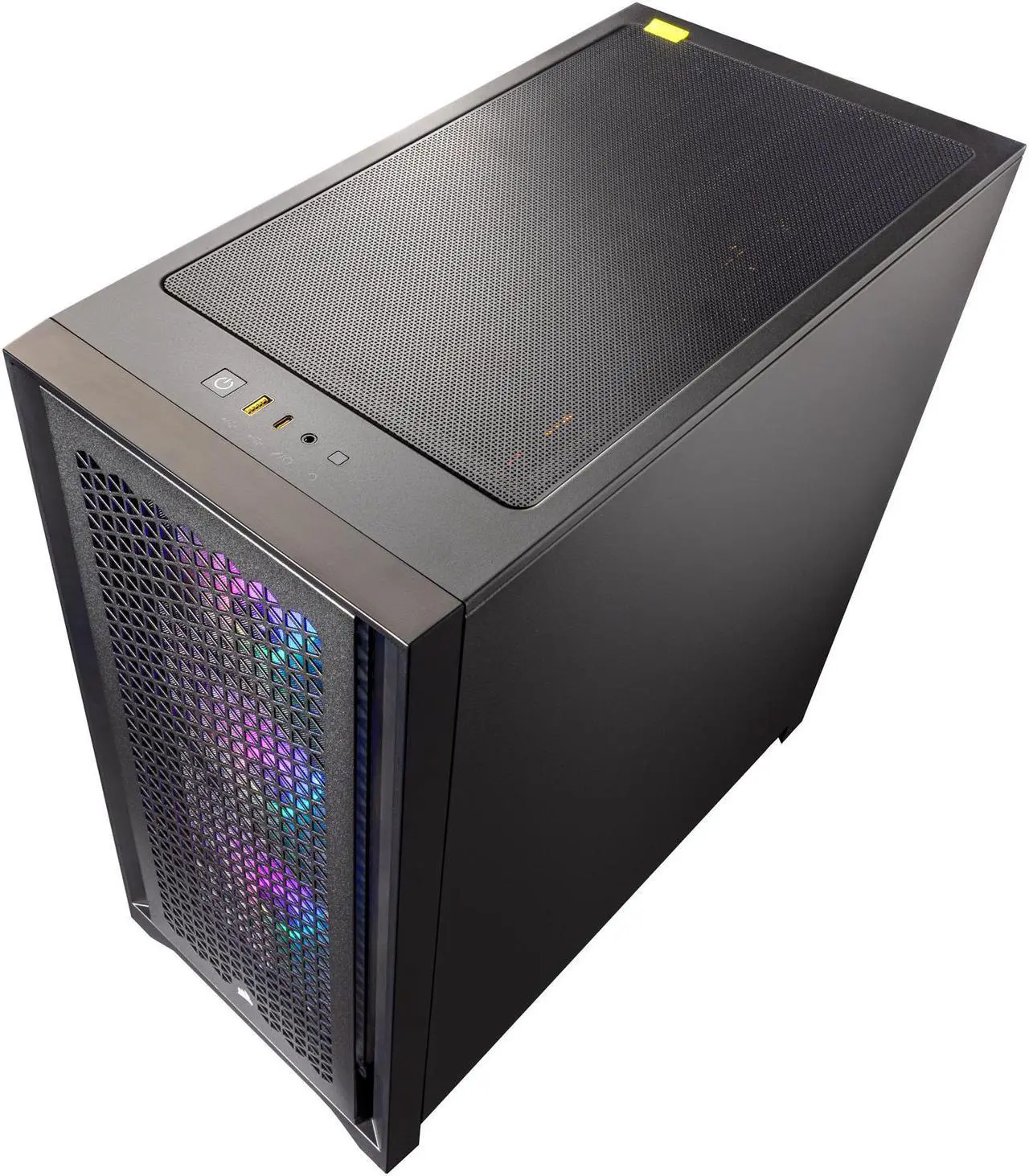 Alt view image 6 of 7 - Velztorm Tentorix Custom PC Gaming Tower (240 mm AIO, AMD Ryzen 7 5800X3D 8-Core, GeForce RTX 3070 8GB, 128GB DDR4, 4TB PCIe SSD + 6TB HDD (3.5), AC WiFi, RGB Fans, 750W PSU, BT, Win 10H) VELZ0057