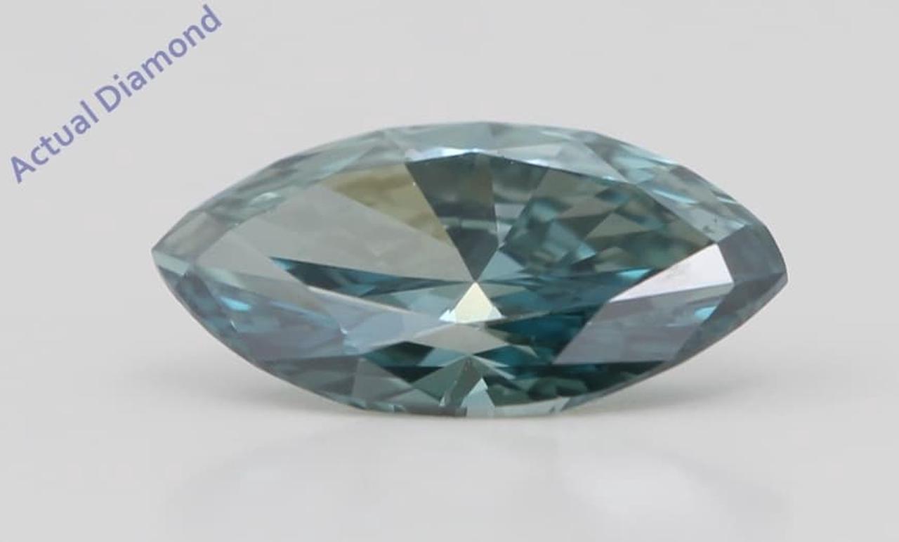 Marquise Cut Loose Diamond (1.07 Ct,Fancy Blue(Color Enhanced) Color,VVS2 Clarity) IGL Certified