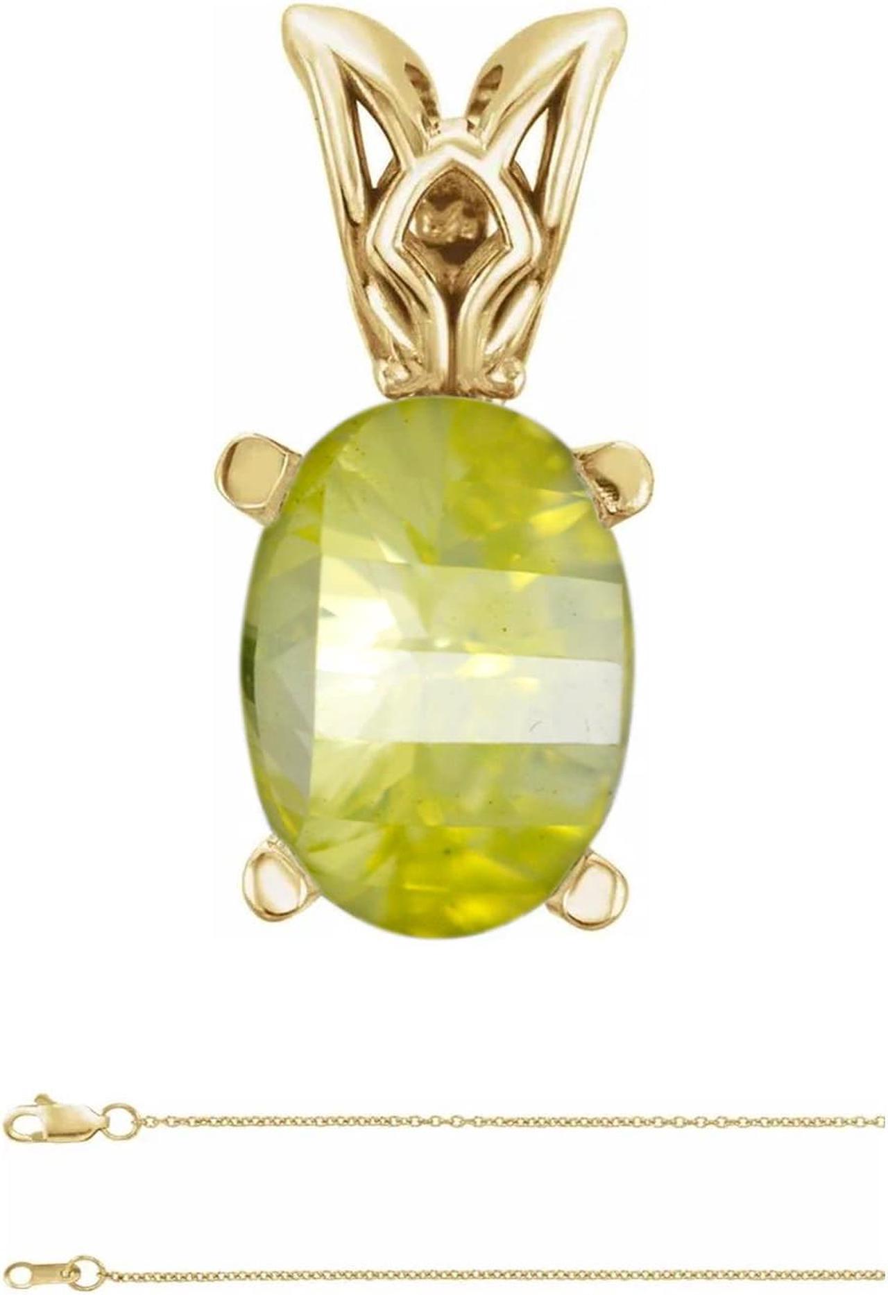 Millennial Sunrise (Branded Shape) Diamond Pendant 14k Yellow Gold (0.43 Ct Yellow/green(Irradiated) VS )