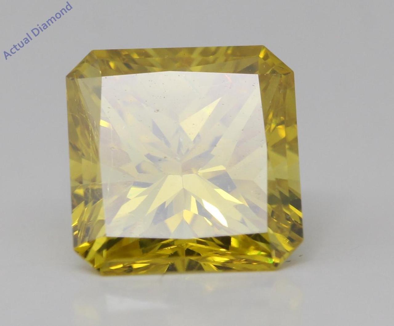 Radiant Natural Mined Loose Diamond (1.93 Ct Brown Yellow(Irradiated) VS2(Enhanced) Clarity) IGL