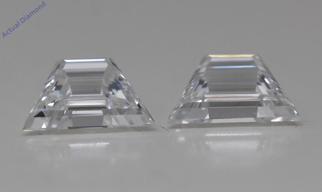 A Pair of Heart Cut Natural Mined Loose Diamonds (1.3 Ct,I Color,VS2-SI1 Clarity)