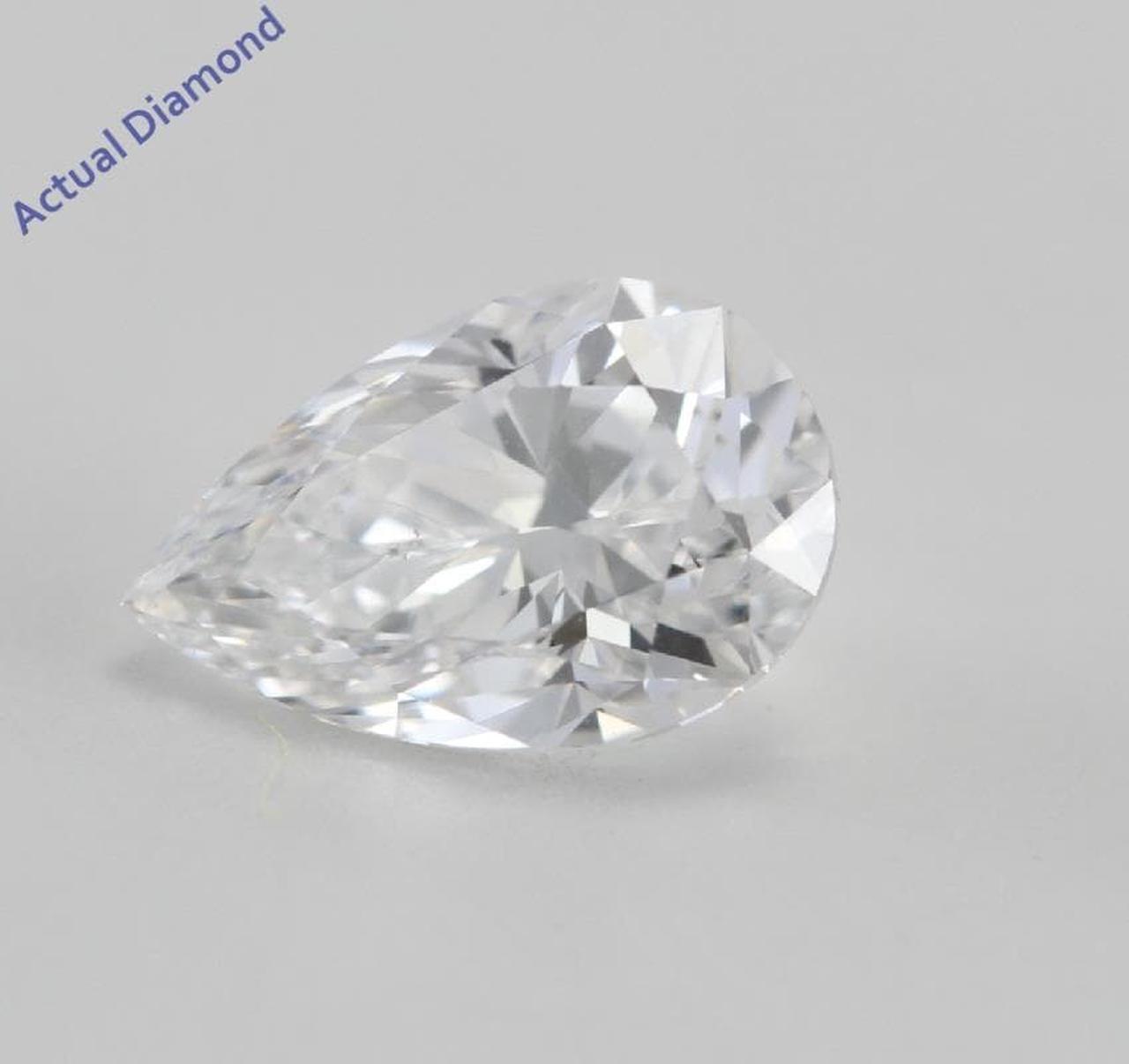 Pear Cut Loose Diamond (0.59 Ct, E, SI1(K.M))