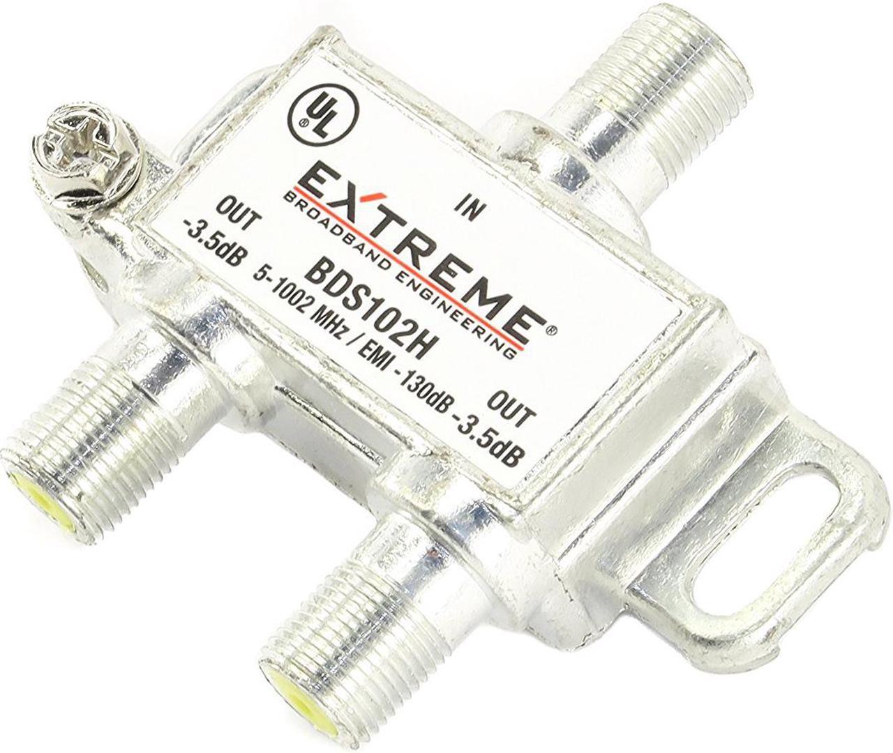 Extreme/Amphenol 2-Way Digital 1Ghz High Performance Coax Cable Splitter BDS102H