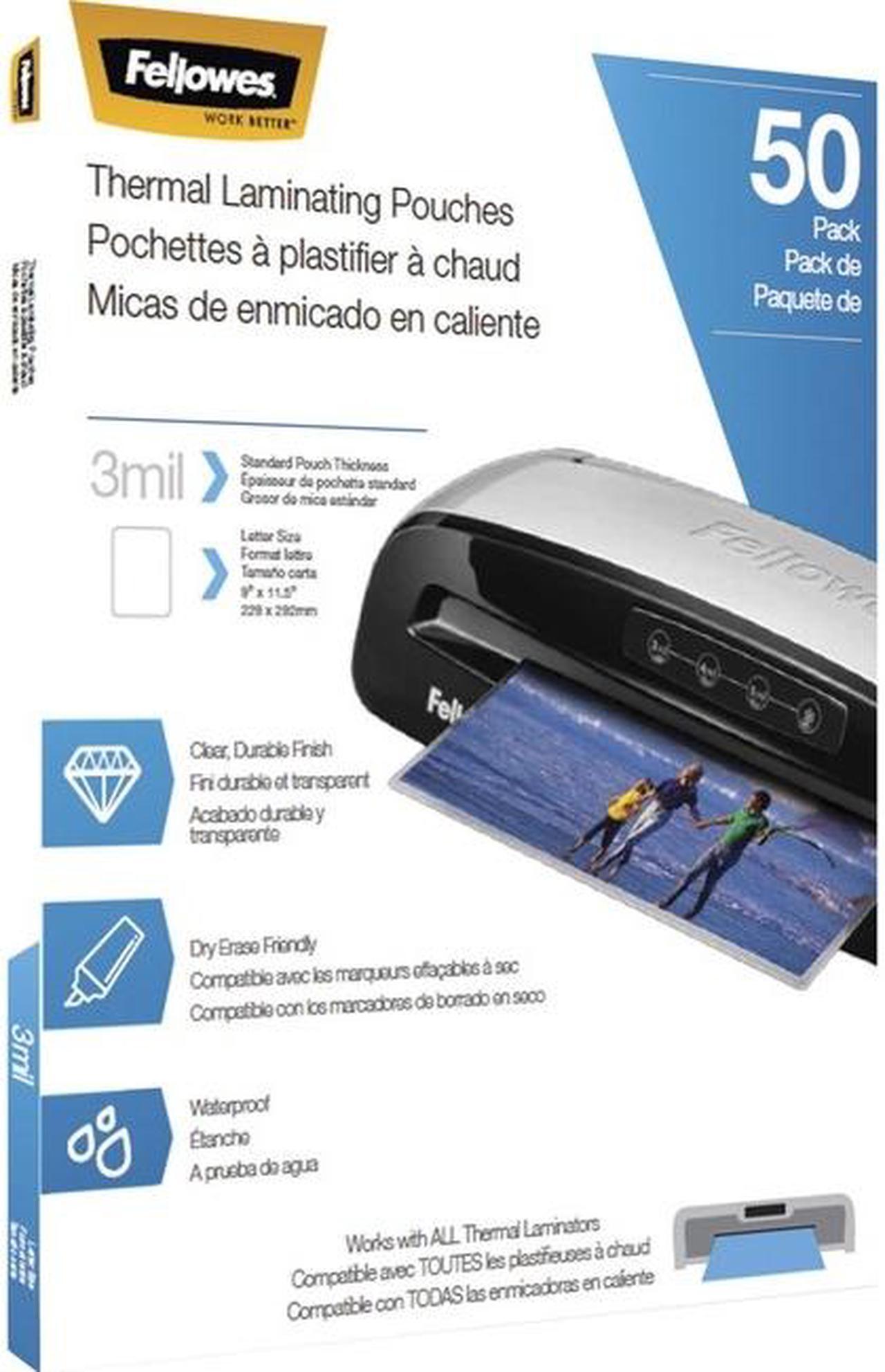 Alt view image 8 of 20 - FEL5744301 Fellowes Thermal Laminating Pouches, Letter, 3 mil, 50/Pack