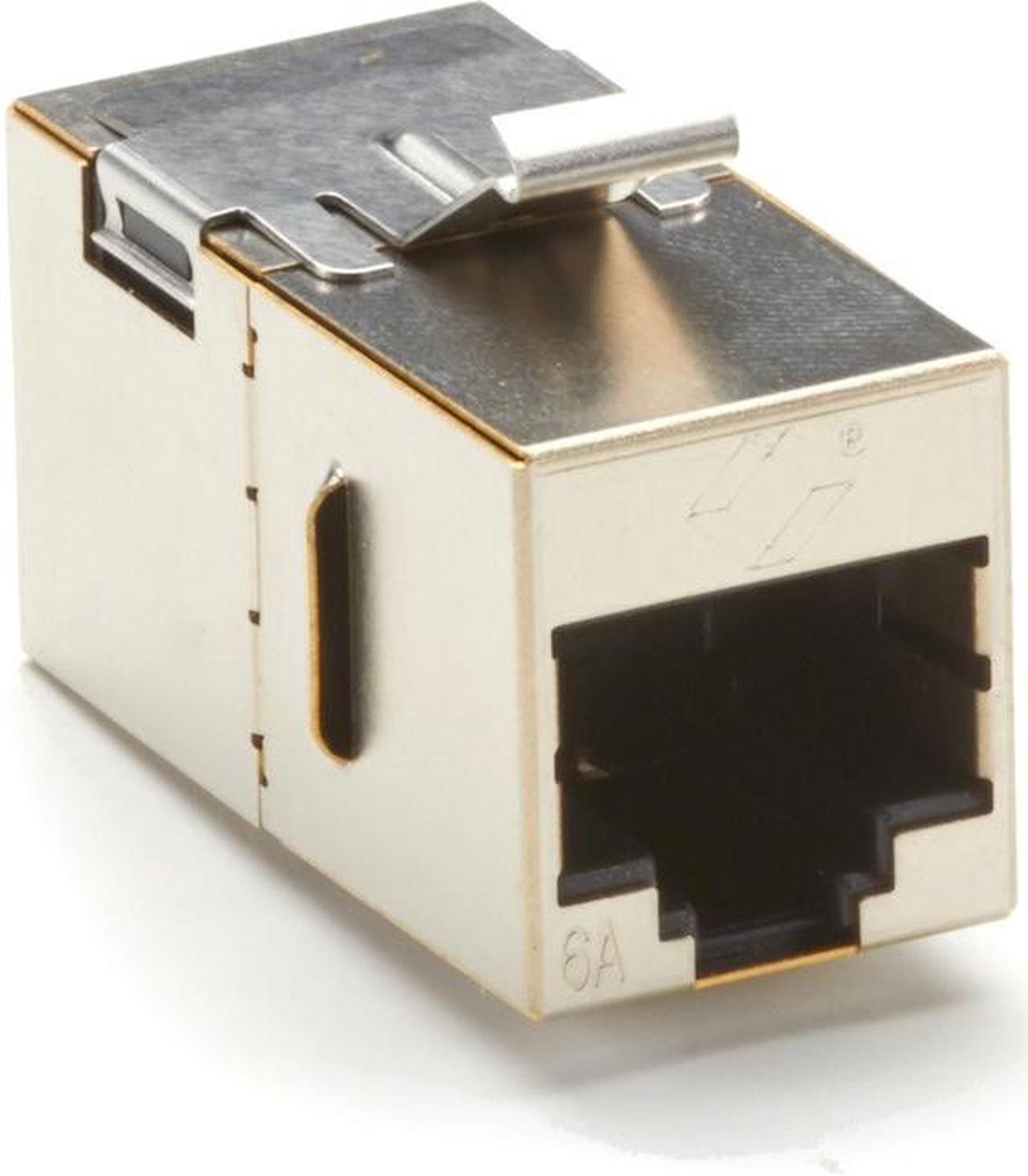 Alt view image 6 of 10 - Black Box C6ACP70S-SV CAT6A Shielded Keystone Coupler