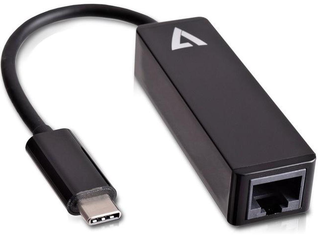 Alt view image 5 of 9 - V7 Black Usb Video Adapter Usb-C Male To Rj45 Male