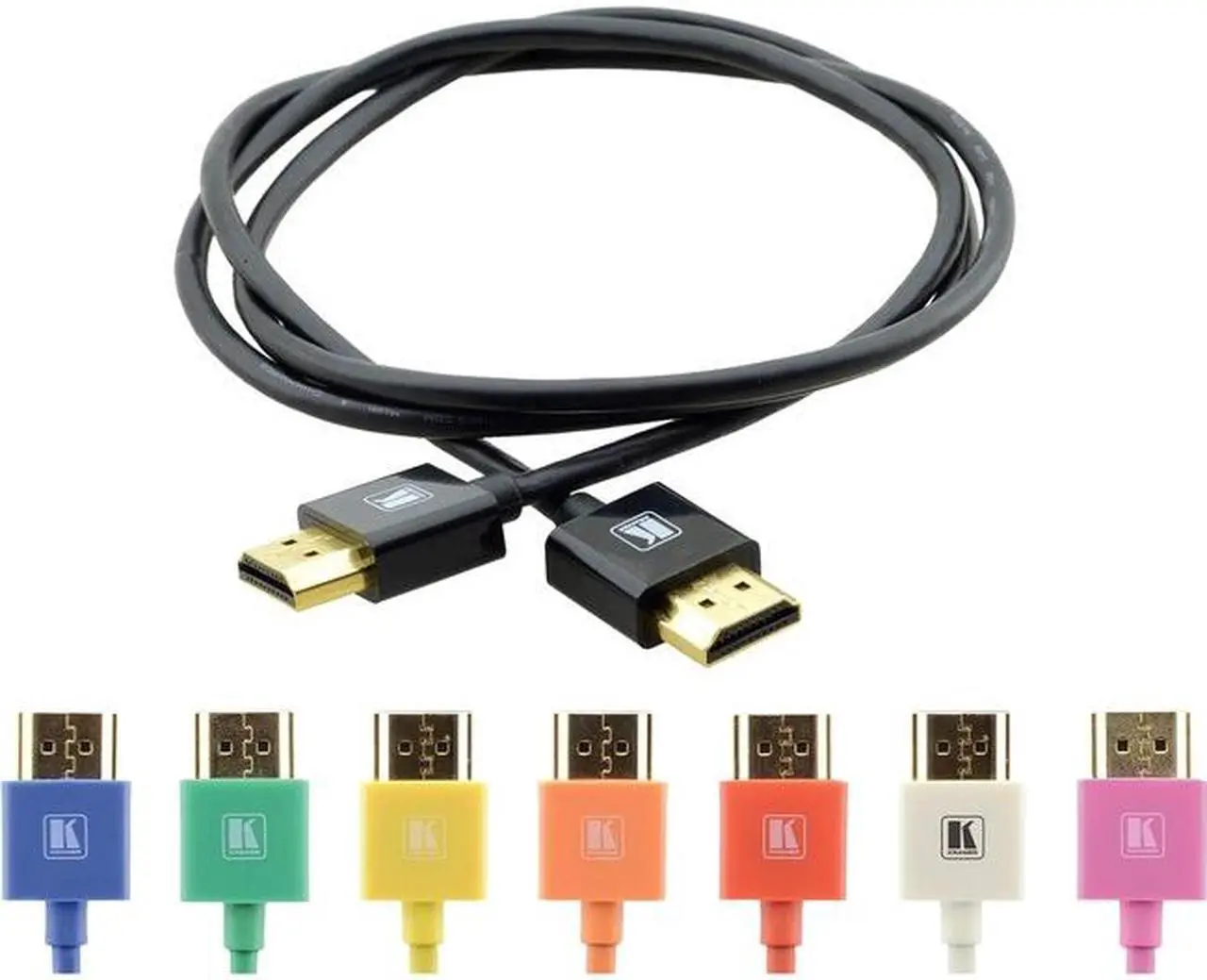 Alt view image 3 of 5 - Kramer Ultra Slim High-Speed Hdmi Flexible Cable With Ethernet - Black