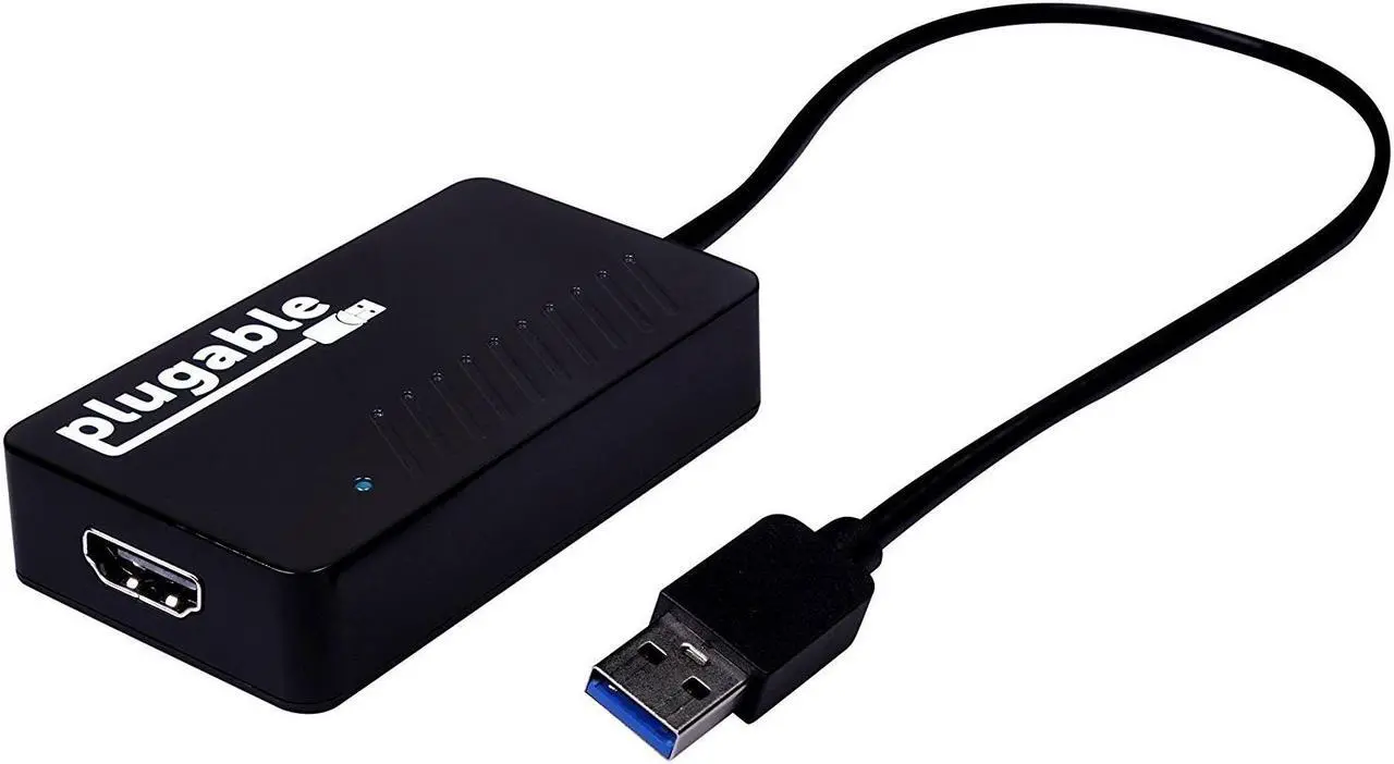 Main image of Plugable USB 3.0 to HDMI Video Graphics Adapter with Audio for Multiple Monitors up to 2560x1440 Supports Windows 11, 10, 8.1, 7, XP, and Mac