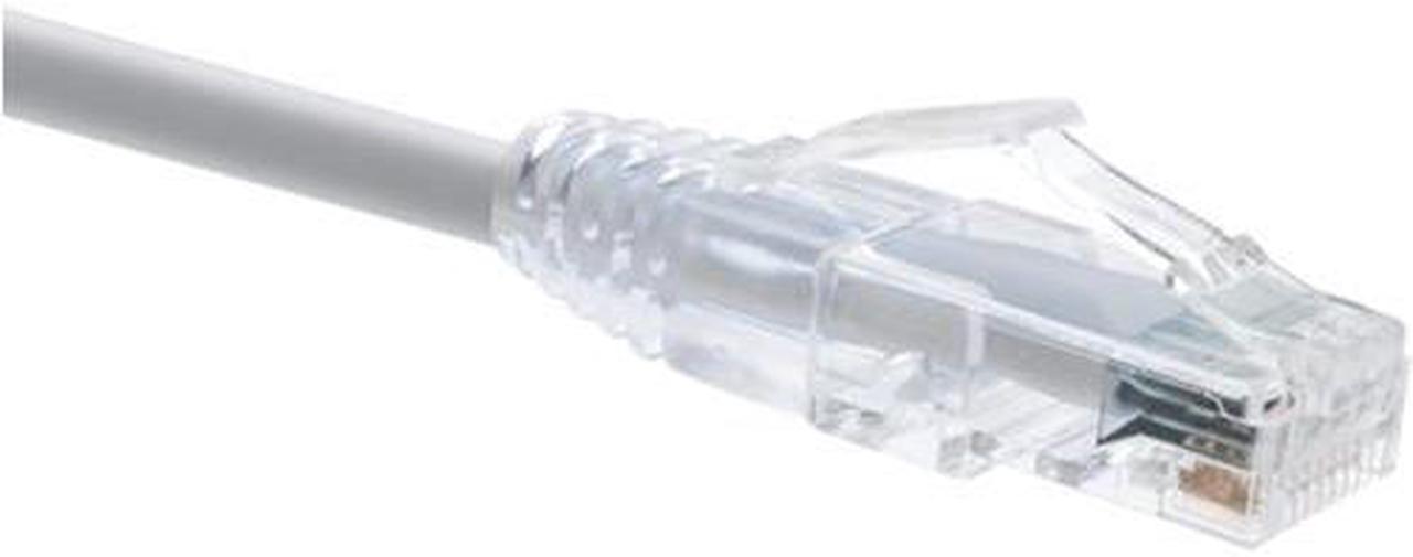 UNIRISE CLEARFIT CAT6 PATCH CABLE, GRAY, SNAGLESS, 7FT