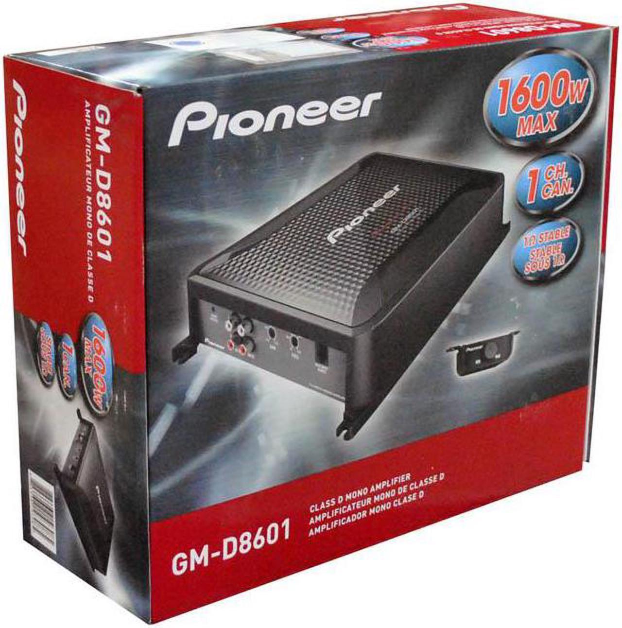 Alt view image 12 of 20 - New Pioneer Gmd8601 1600W Car Audio Mono Amplifier Amp With Bass Knob 1600 Watt