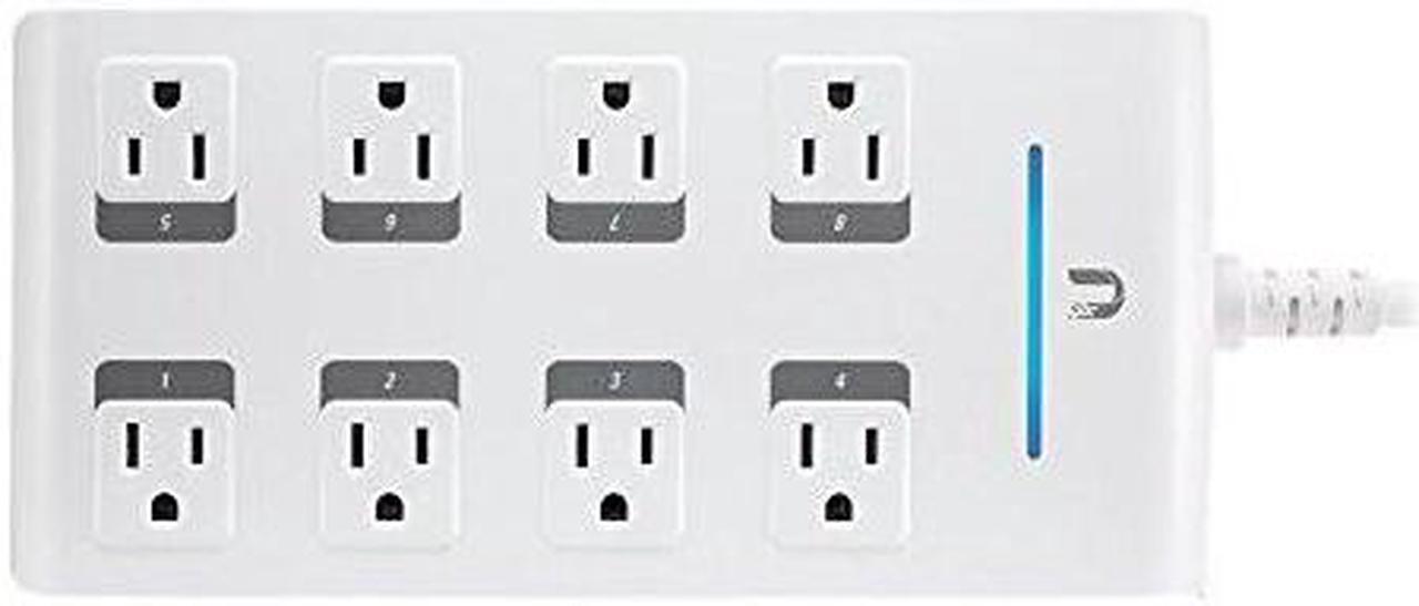 Alt view image 4 of 8 - Ubiquiti Networks mFi mPower PRO Power Strip with Wi-Fi Connectivity and Ethernet Port (8 Outlets)