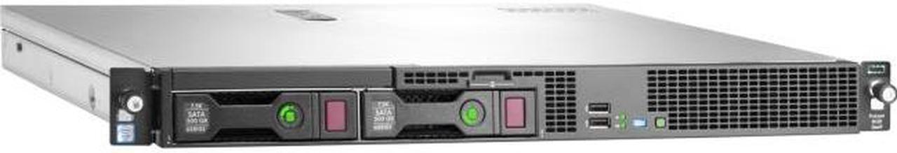 Alt view image 3 of 5 - HP ProLiant DL20 G9 1U Rack Server - 1 x Intel Xeon E3-1220 v5 Quad-core (4 Core) 3 GHz