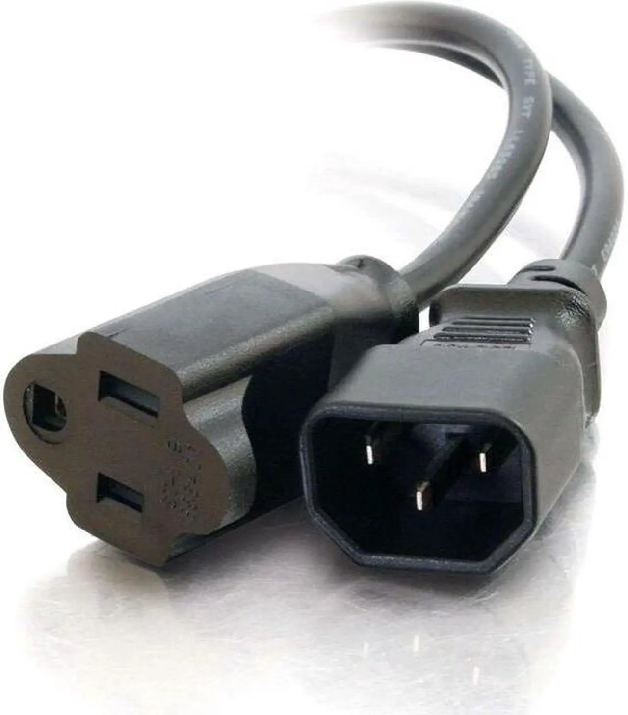 Alt view image 5 of 6 - 6FT 18 AWG MONITOR POWER ADAPTER CORD (IEC320C14 TO NEMA 5-15R) (TAA COMPLIANT)