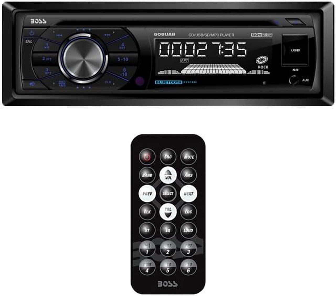 Alt view image 2 of 20 - Boss Audio Systems 508UAB Single-DIN In-Dash CD AM/FM/MP3 Receiver (with Bluetooth(R))