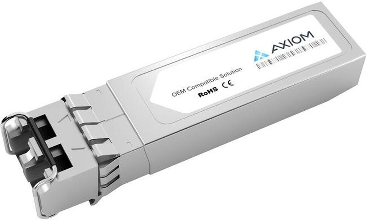 Axiom SFP+ Transceiver Modules are certified 100% compliant in all OEM applications. They are pre-configured with an application specific code to meet the requirement set forth by the router and switch OEMs. Axiom compatible transceivers pe