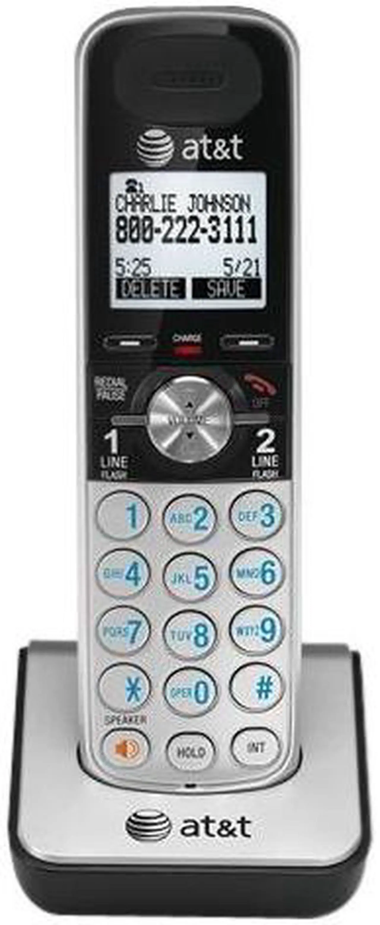 Alt view image 4 of 7 - AT&T TL88002 DECT 6.0 Handset Speakerphone