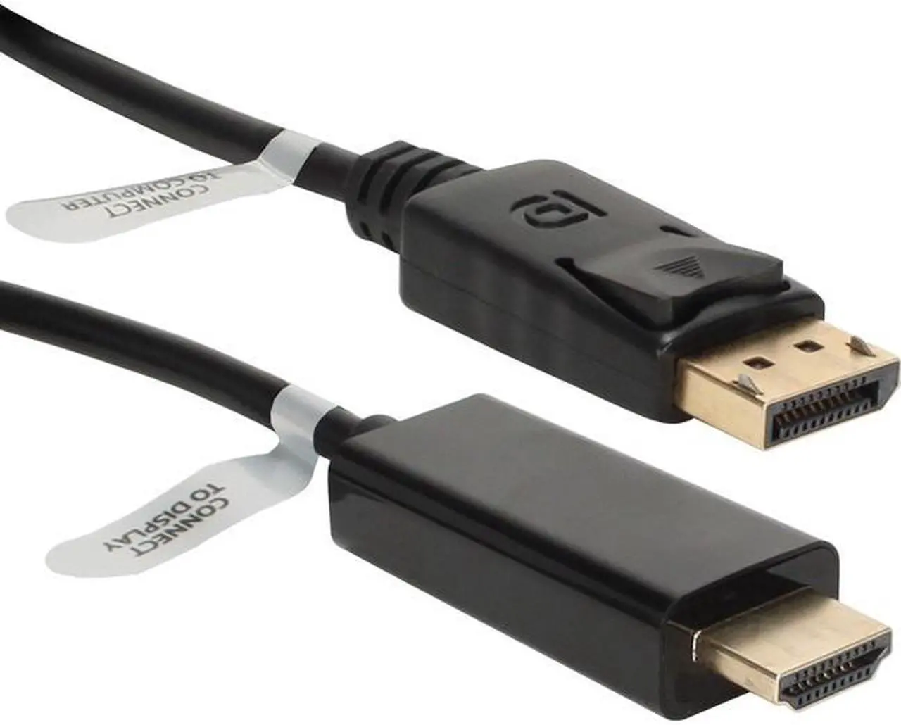 Alt view image 4 of 7 - QVS DPHD-03 3FT DISPLAYPORT TO HDMI DIGITAL