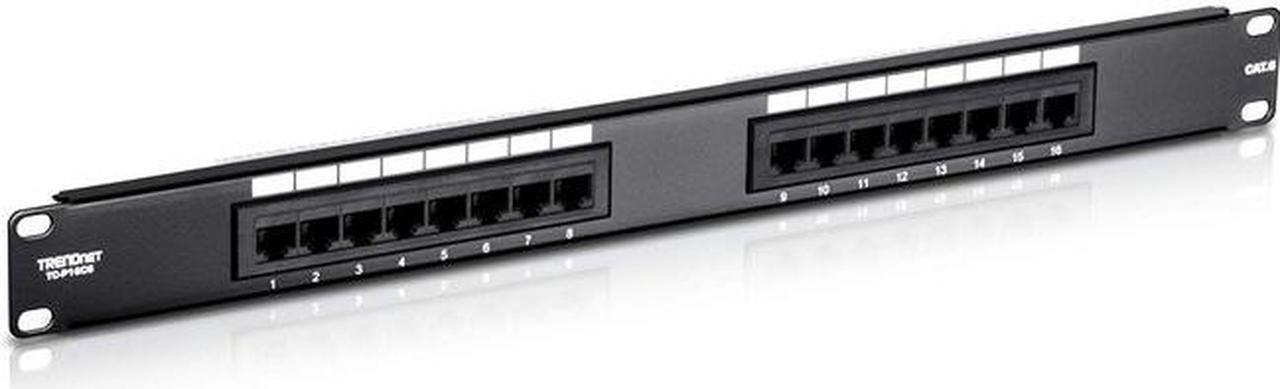 Alt view image 15 of 18 - TRENDnet TC-P16C6 16-Port Cat.6 Patch Panel
