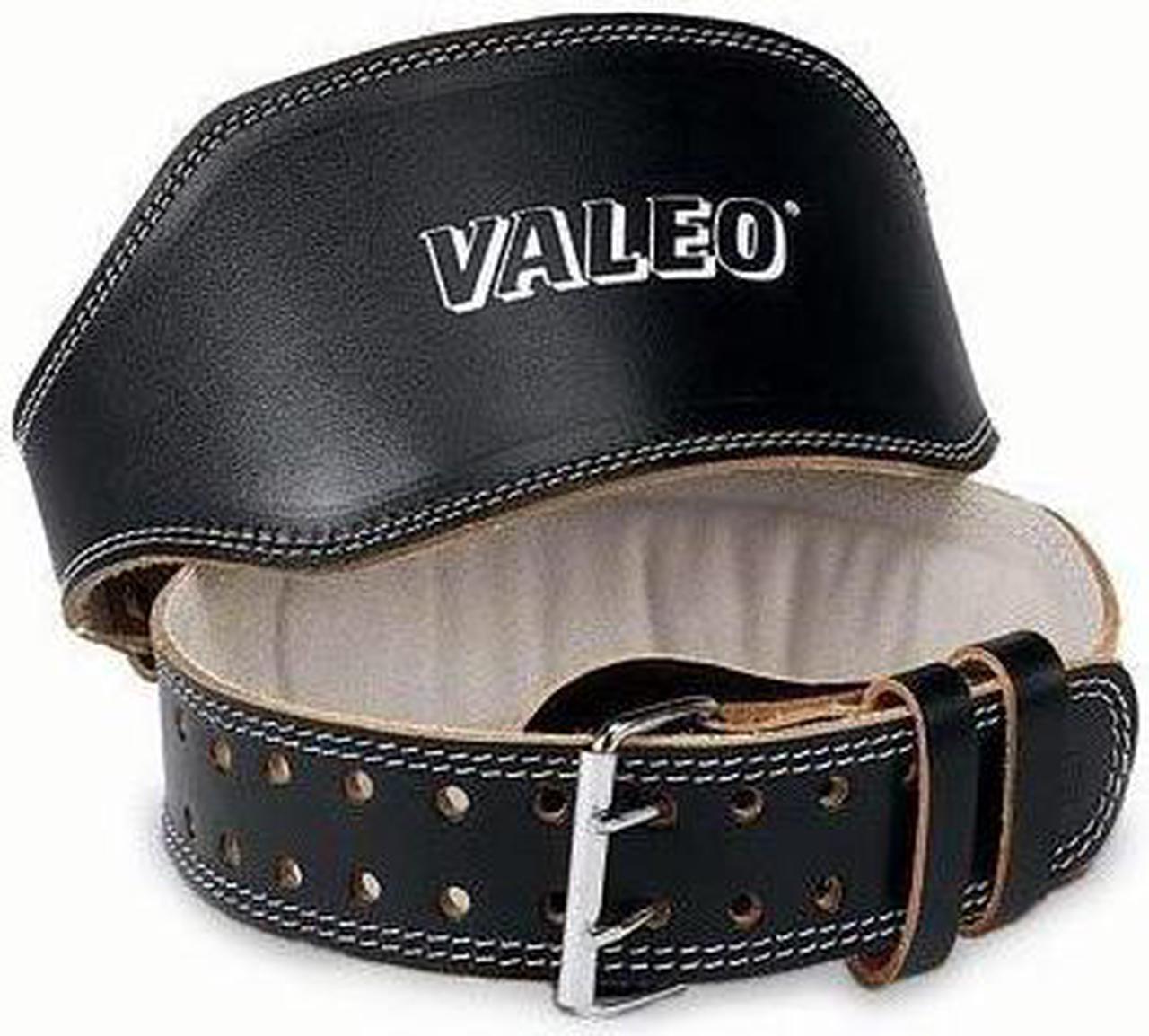 Alt view image 4 of 11 - Valeo 6" Leather Weight Lifting Belt - Small