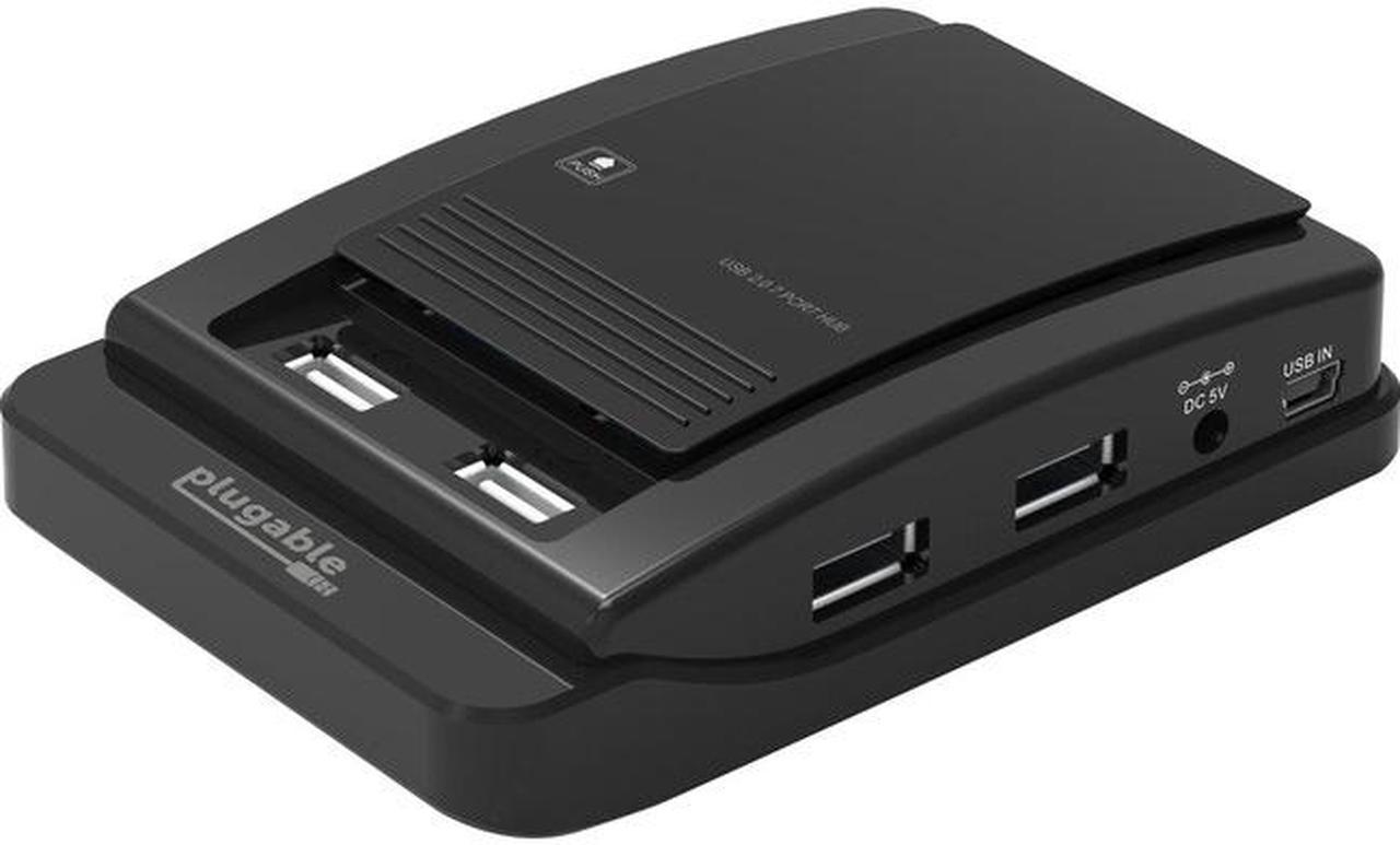 Plugable USB 2.0 7-Port High Speed Hub with 15W Power Adapter