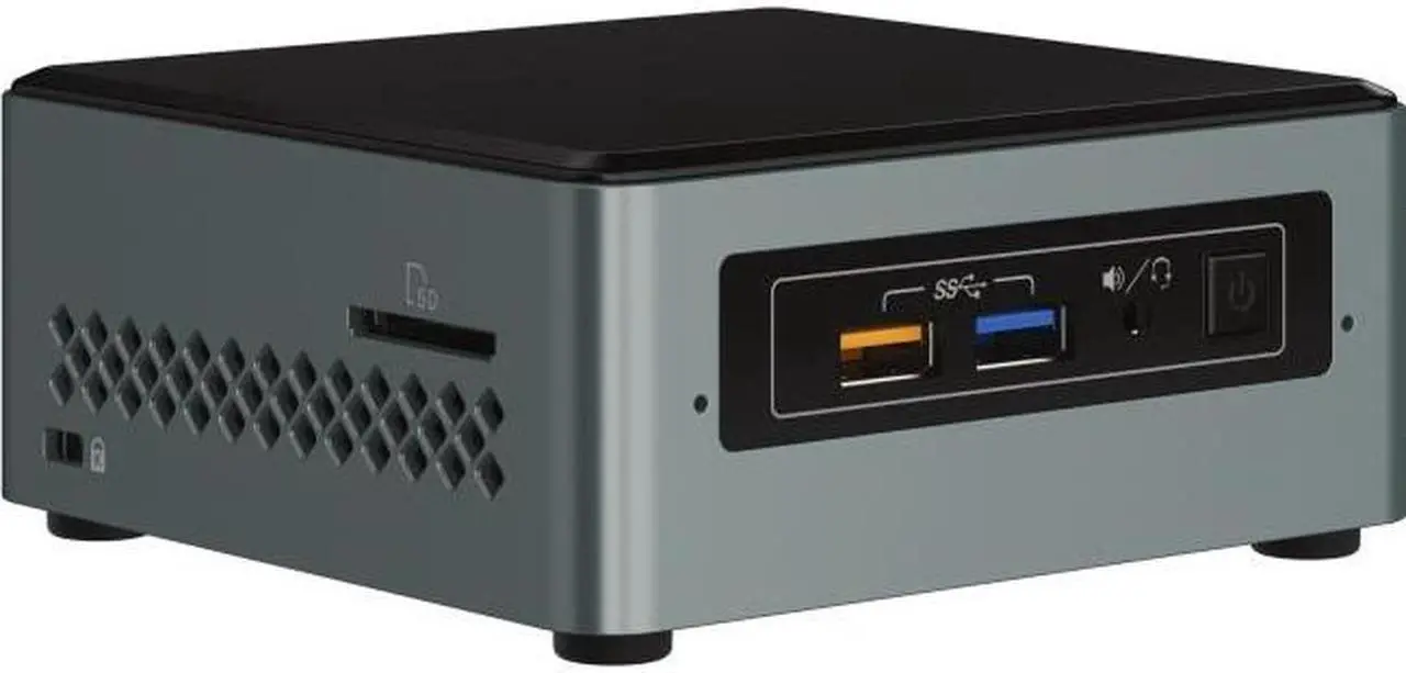 Alt view image 10 of 11 - Intel NUC (Next Unit of Computing) BOXNUC6CAYH Black Barebone Systems - Mini / Booksize