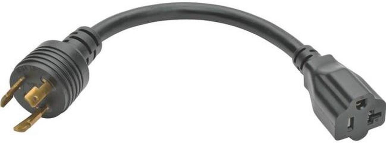 Alt view image 4 of 17 - Tripp Lite Model P046-06N-T 6" Heavy Duty Power Adapter Cord 20A 12 AWG NEMA L5-20P 5-15/20R NEMA L5-20P to NEMA 5-15/20R