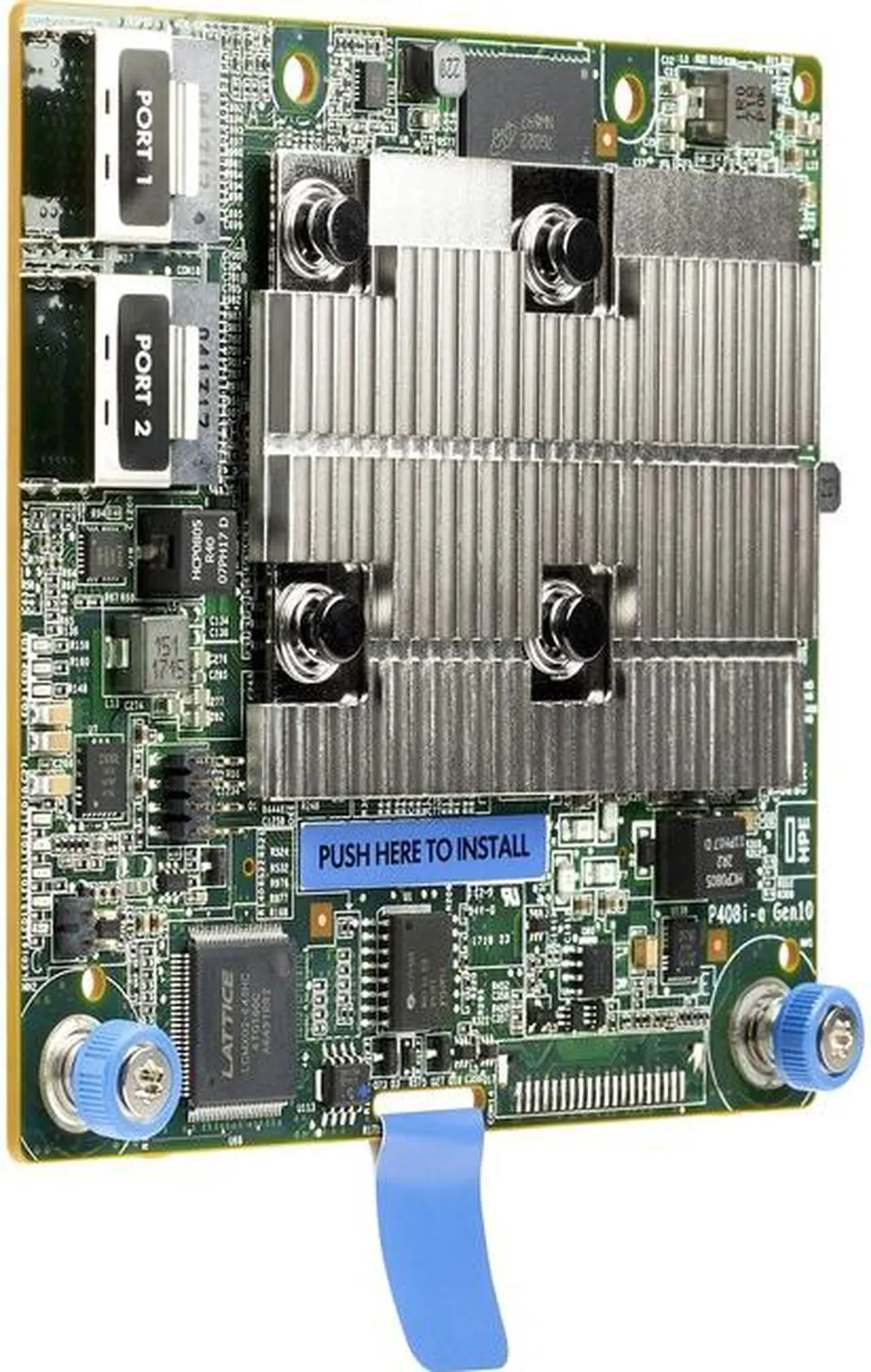 Alt view image 3 of 4 - HP 869081-B21 Smart Array P408I-A Sr Gen10 - Storage Controller (Raid) With Low Profile Heatsink - 8 Channel - Sata 6Gb/S / Sas 12Gb/S - 12 Gbit/S - Raid 0, 1, 5, 6, 10, 50, 60, 1 Adm, 10 Adm - Pcie