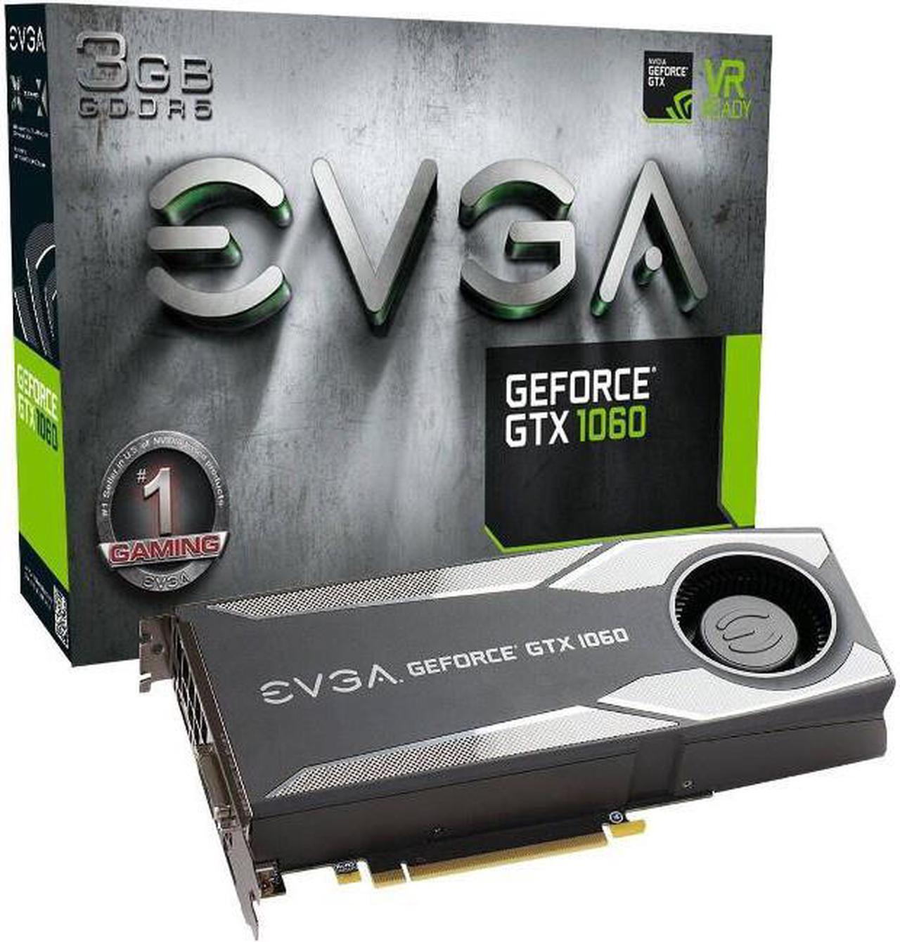 Alt view image 4 of 7 - EVGA GeForce GTX 1060 3GB GDDR5 PCI Express 3.0 Graphics Card 03G-P4-5160-KR