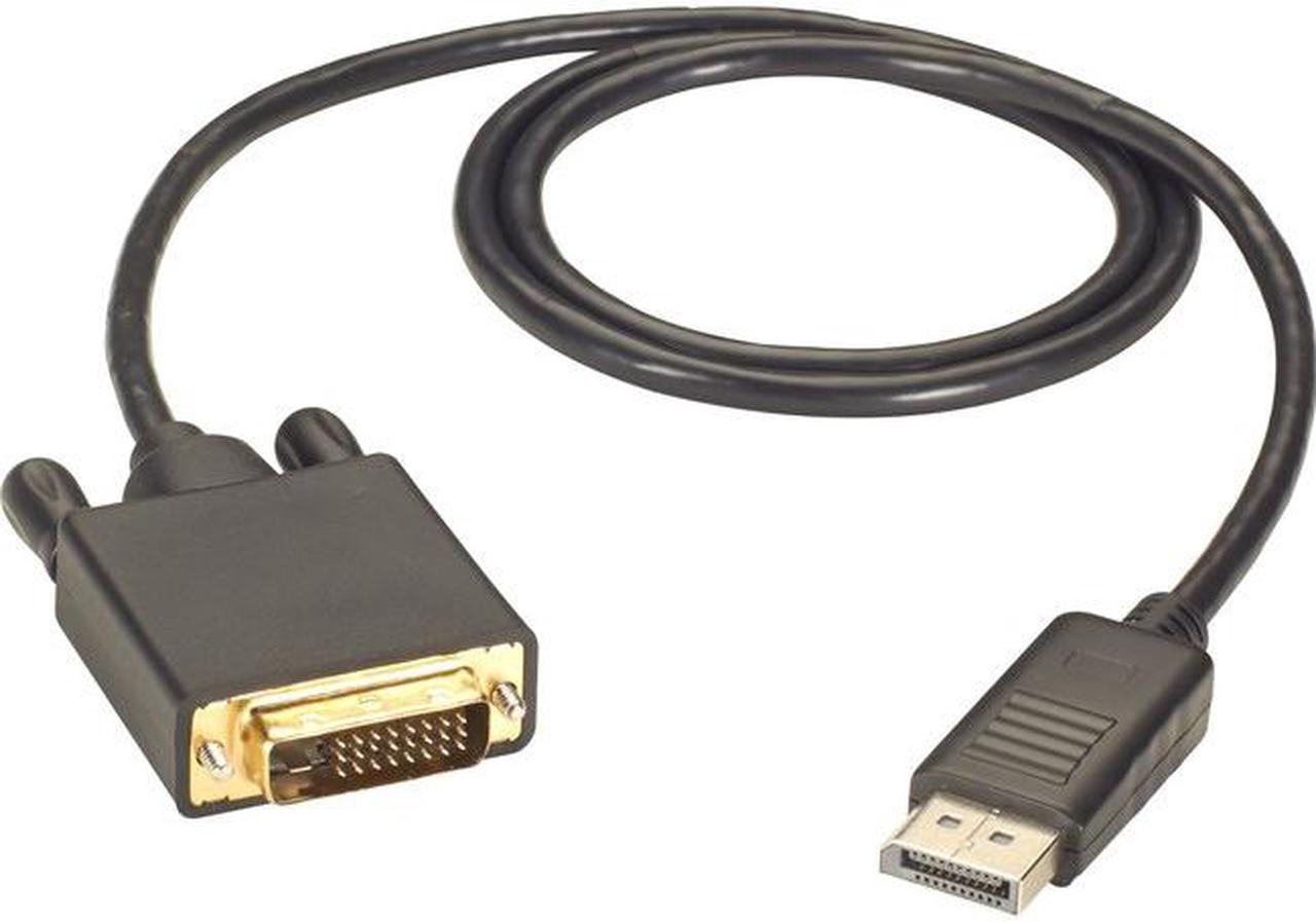 DISPLAYPORT TO DVI CABLE - MALE/MALE, 6-FT. (1.8-M), 45 DAY STANDARD RETURN POLI