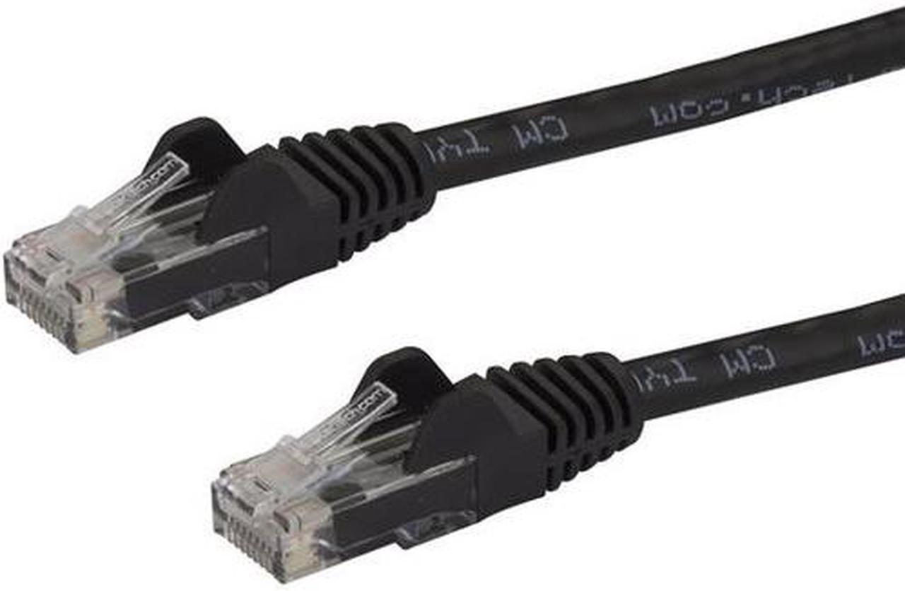 StarTech.com N6PATCH50BK 50 ft. Cat 6 Black Snagless Cat6 UTP Patch Cable - ETL Verified